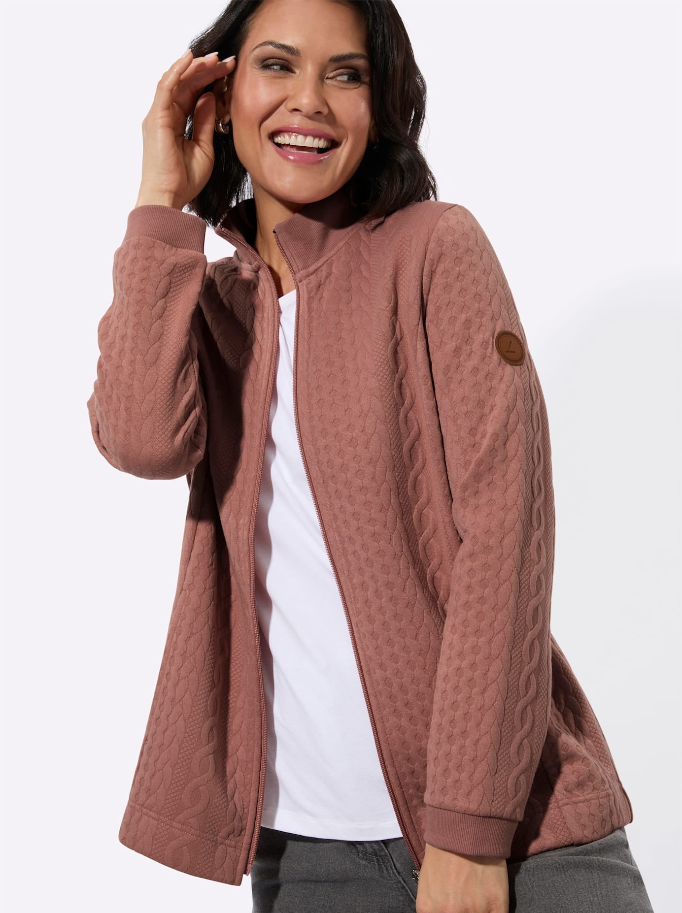 Casual Looks Shirtjacke »Jacquard-Shirtjacke« 1