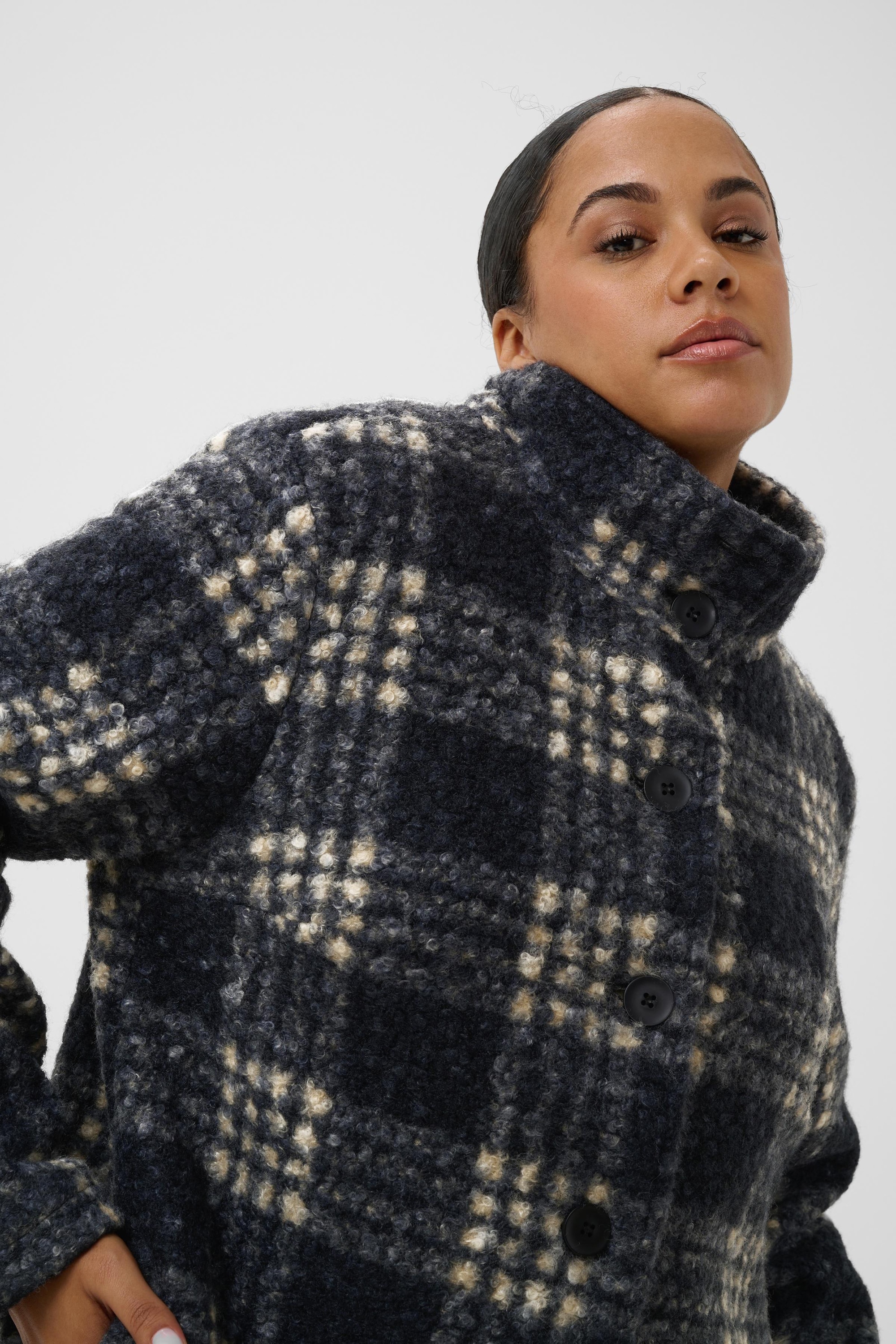 KAFFE Curve Wintermantel »KAFFE Curve Jacke KCsebina«