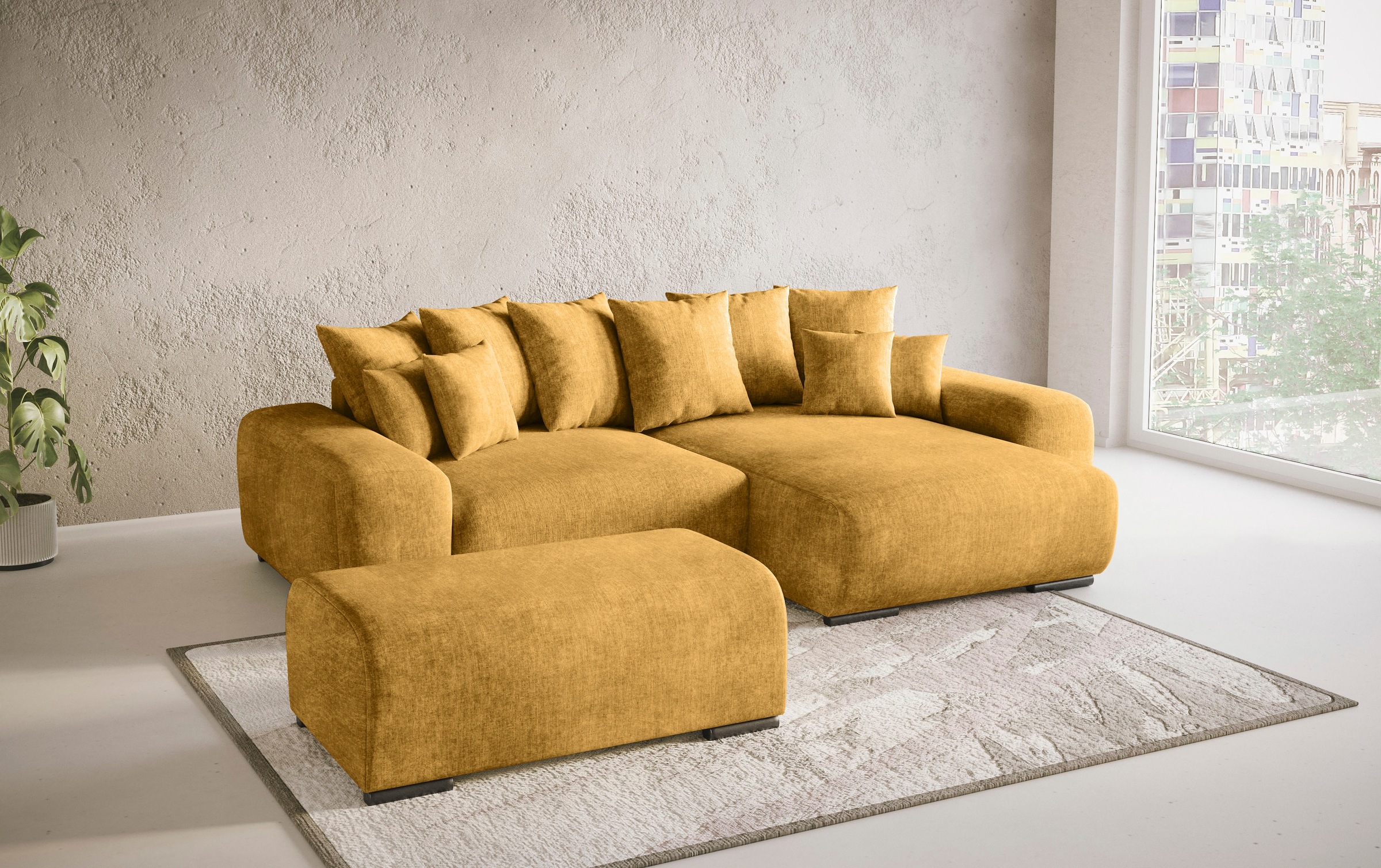 Mr. Couch Polsterecke »Sundance II«, Dauerschläfer mit EasyBett-Schlaffunktion, Bettkasten
