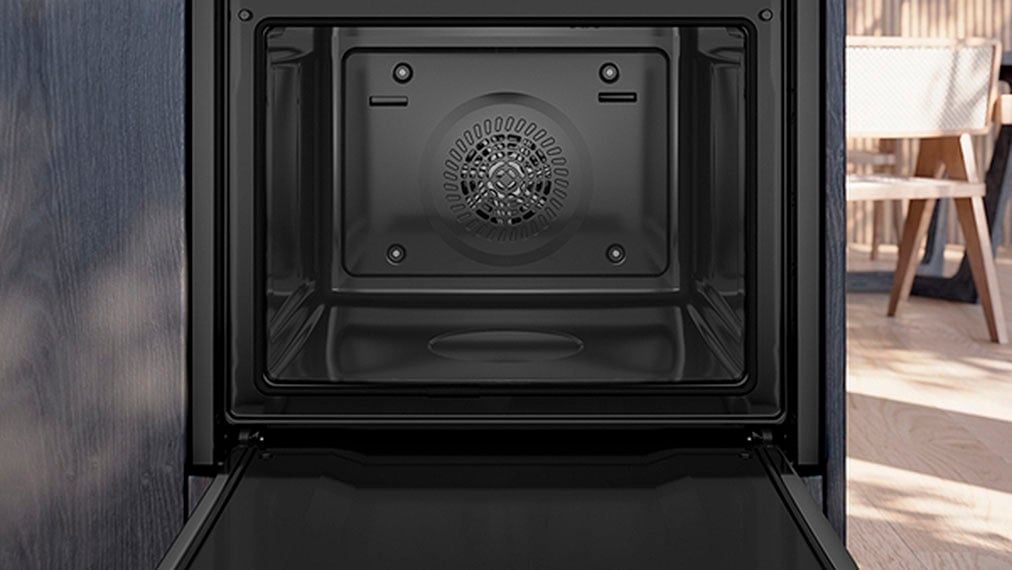 SIEMENS Elektro-Herd-Set »HE578BBS3«, mit Backwagen, Backwagen mit ausziehbarer Tür für bequemes Kochen & Backen