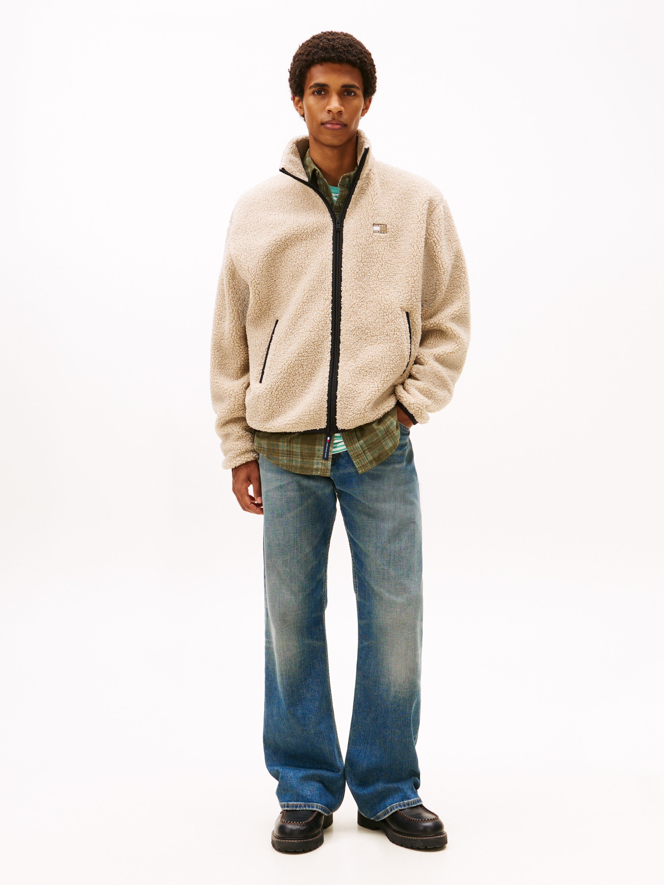 Tommy Jeans Fleecejacke »TJM BADGE TEDDY«