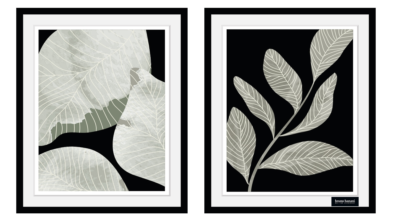 Bild mit Rahmen »Eukalyptus - Gerahmter Digitaldruck - Wandbild«, (2er-Set), 2x 30x40...