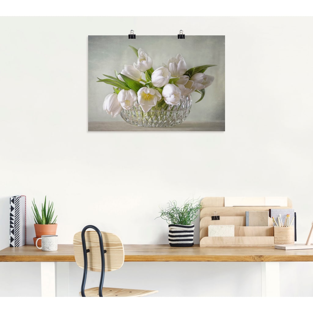 Artland Wandbild »Weiße Tulpen«, Blumen, (1 St.)