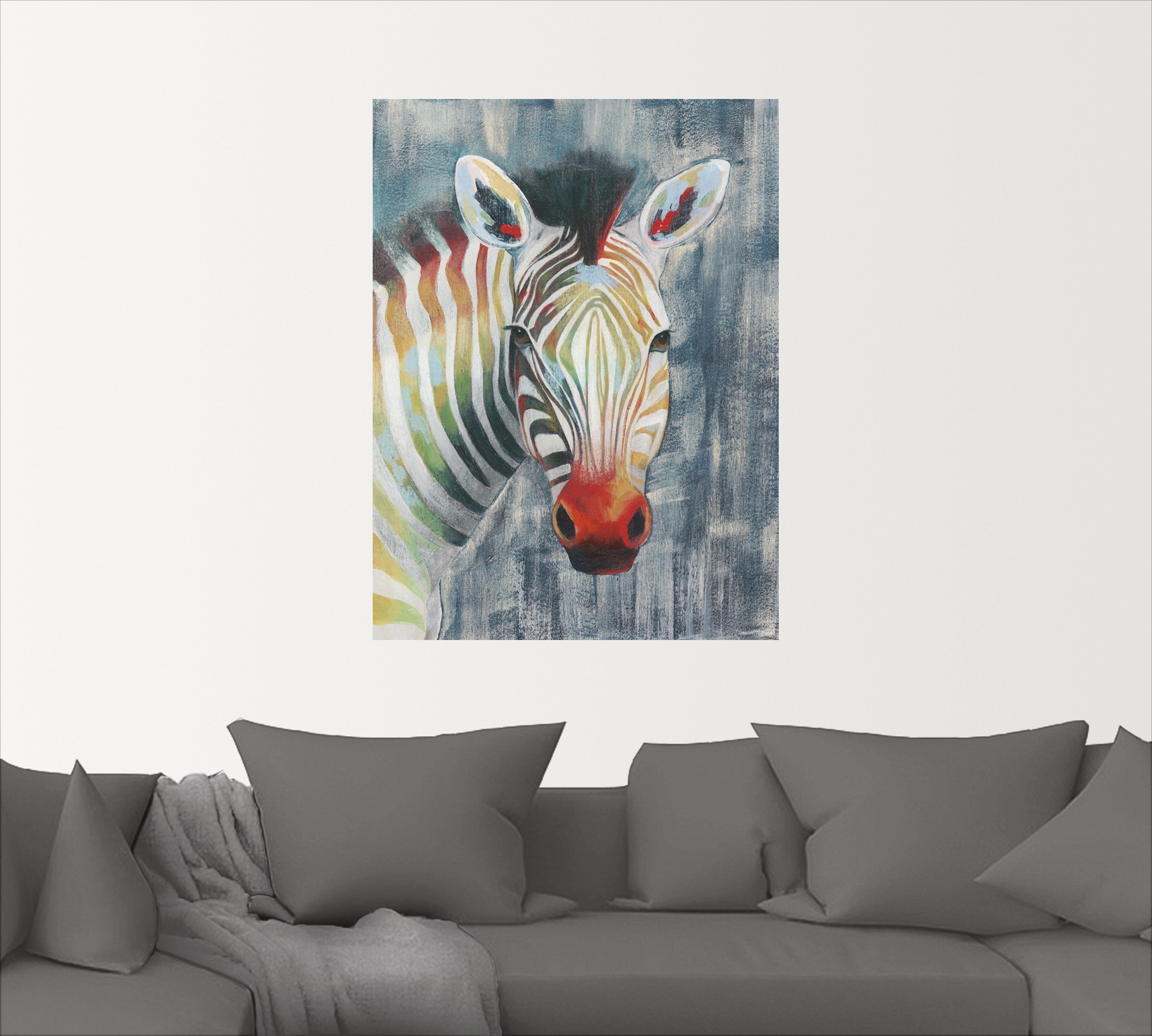 Artland Wandbild »Prisma Zebra I«, Wildtiere, (1 St.), als Alubild, Outdoorbild, Leinwandbild, Wandaufkleber, versch. Größen