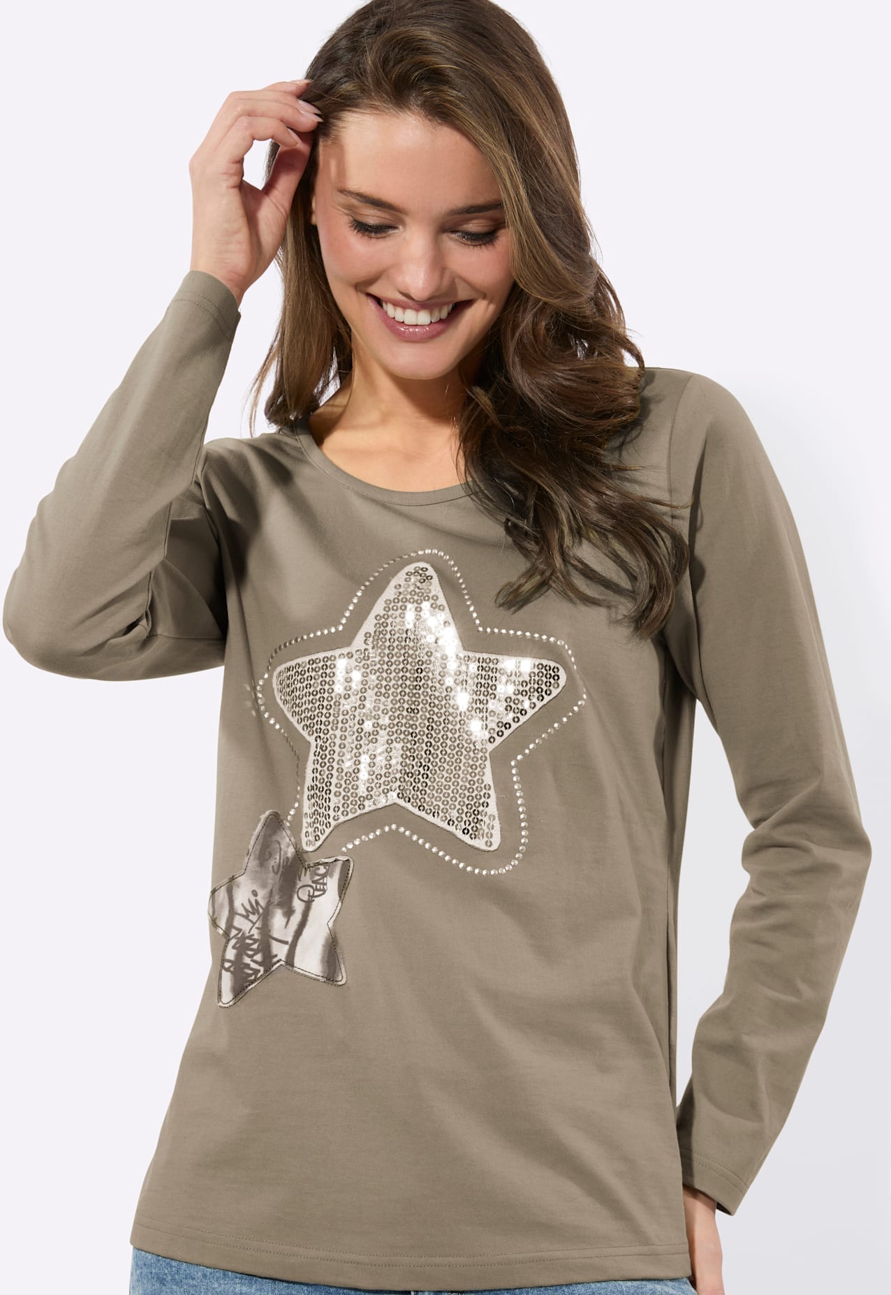 Inspirationen Langarmshirt »Rundhals-Shirt« 1