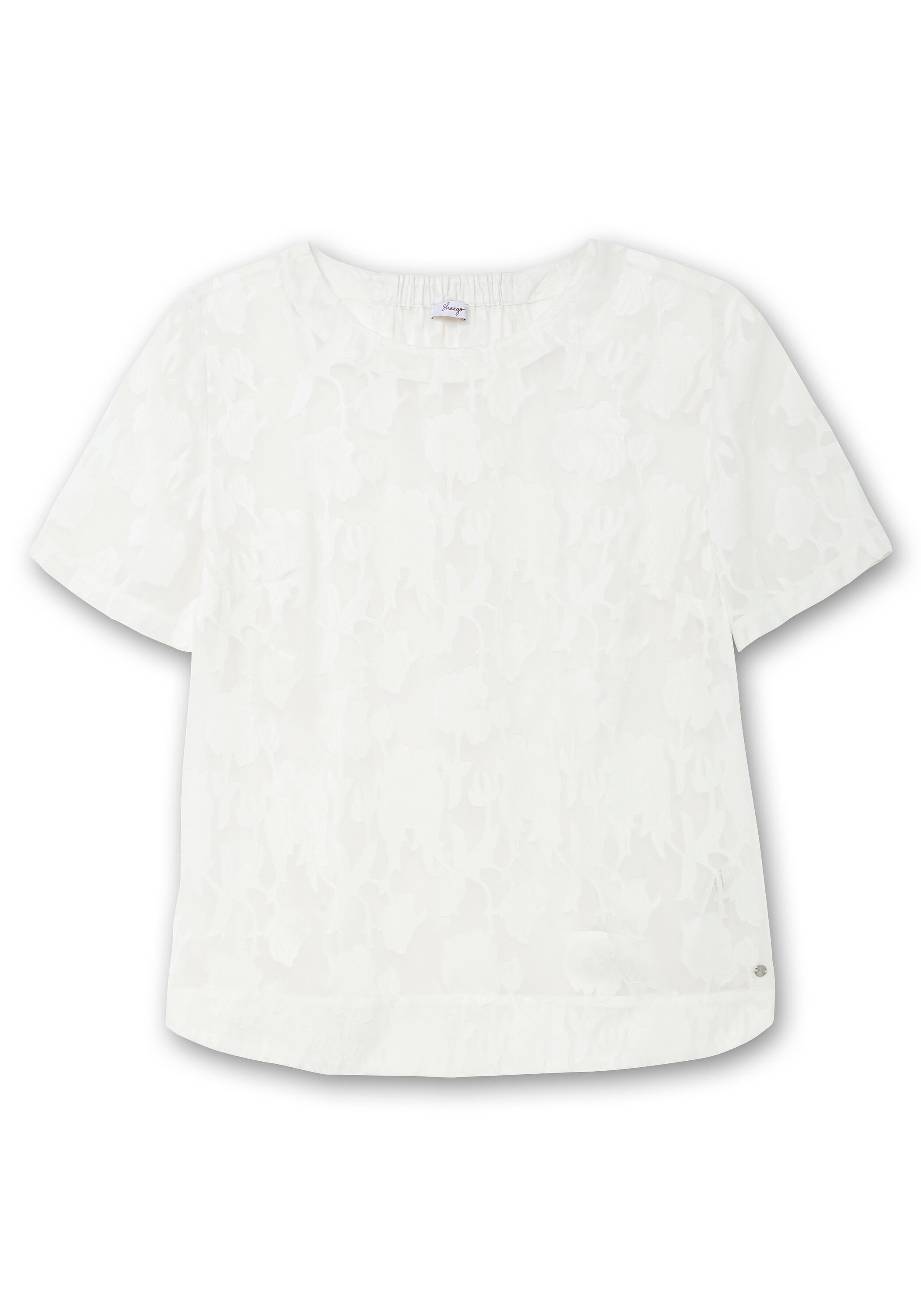 Sheego Tunika »Tunika mit transparentem Jacquardmuster«