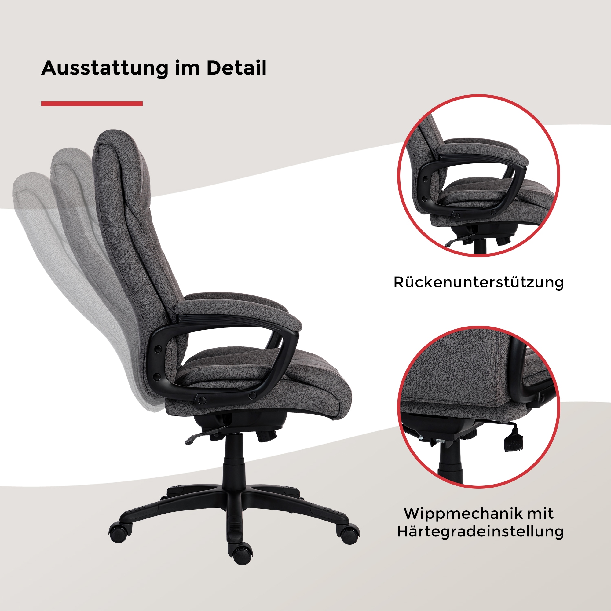 Duo Collection Chefsessel »John XXL« () mit gepolsterten Armlehnen