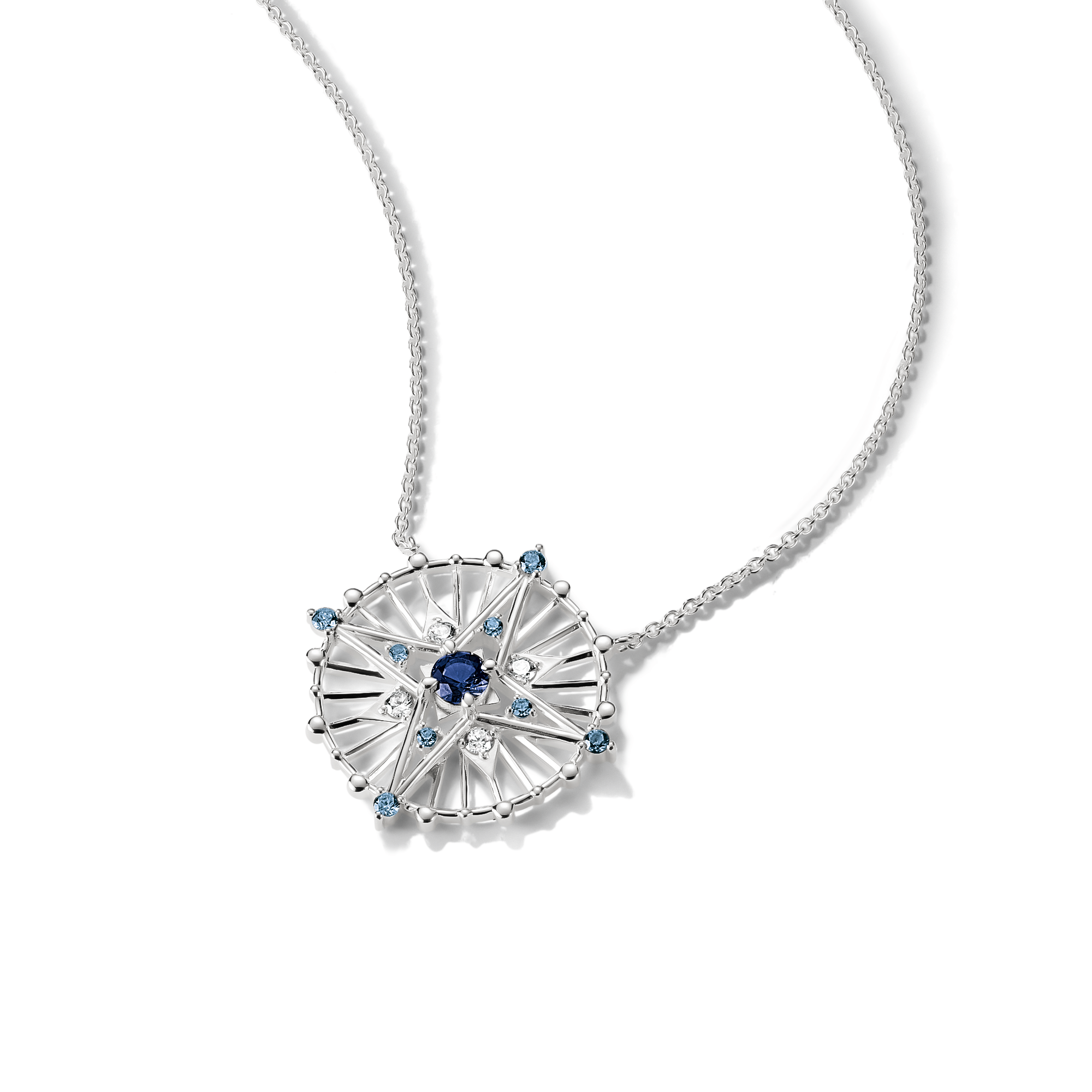 THOMAS SABO Kette mit Anhänger »Midnight Sky Kette« mit Zirkonia (synth.), Glas-Keramik Stein