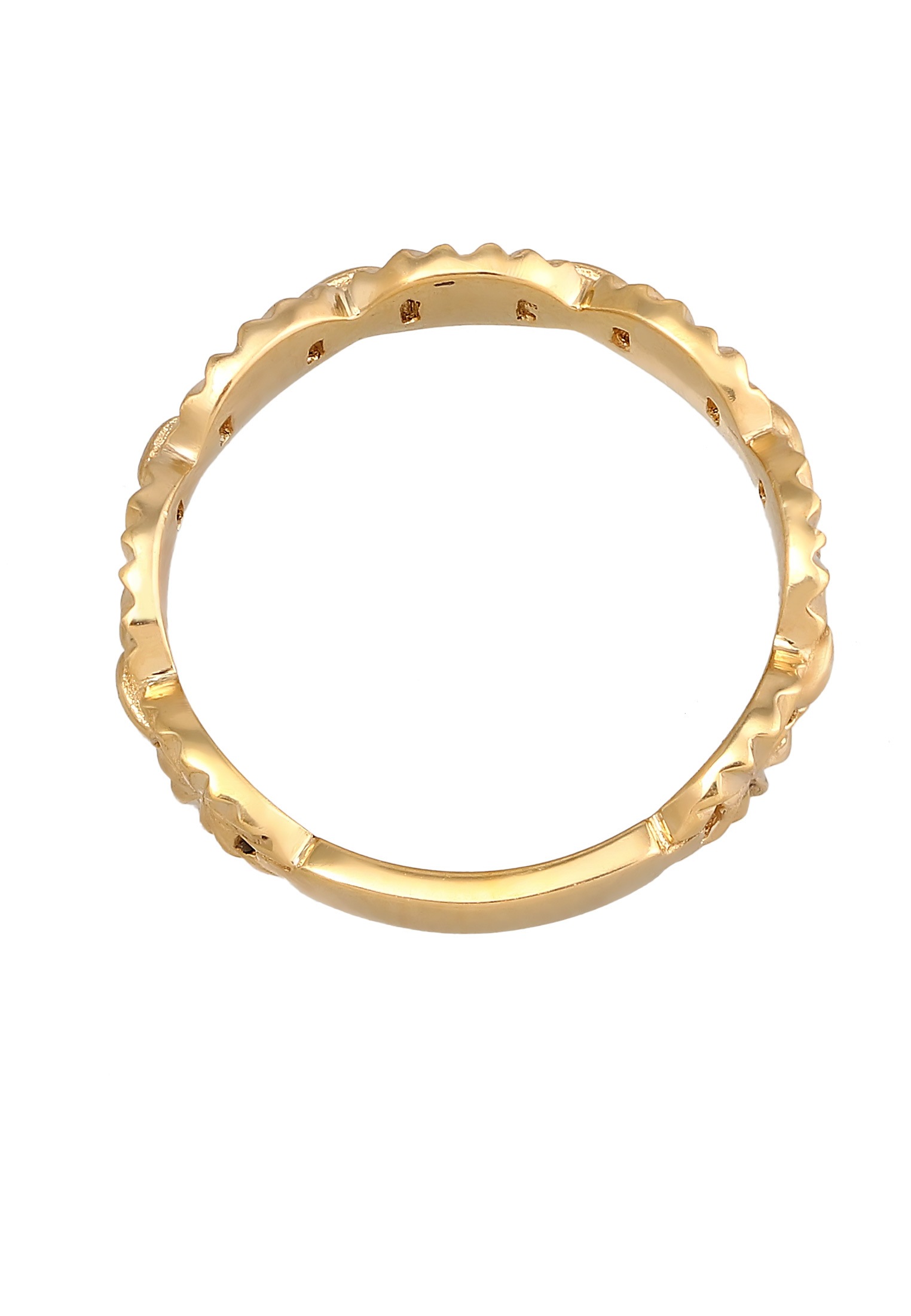 Elli Silberring »Ring Bandring Plättchen Stern Look 925 Silber«