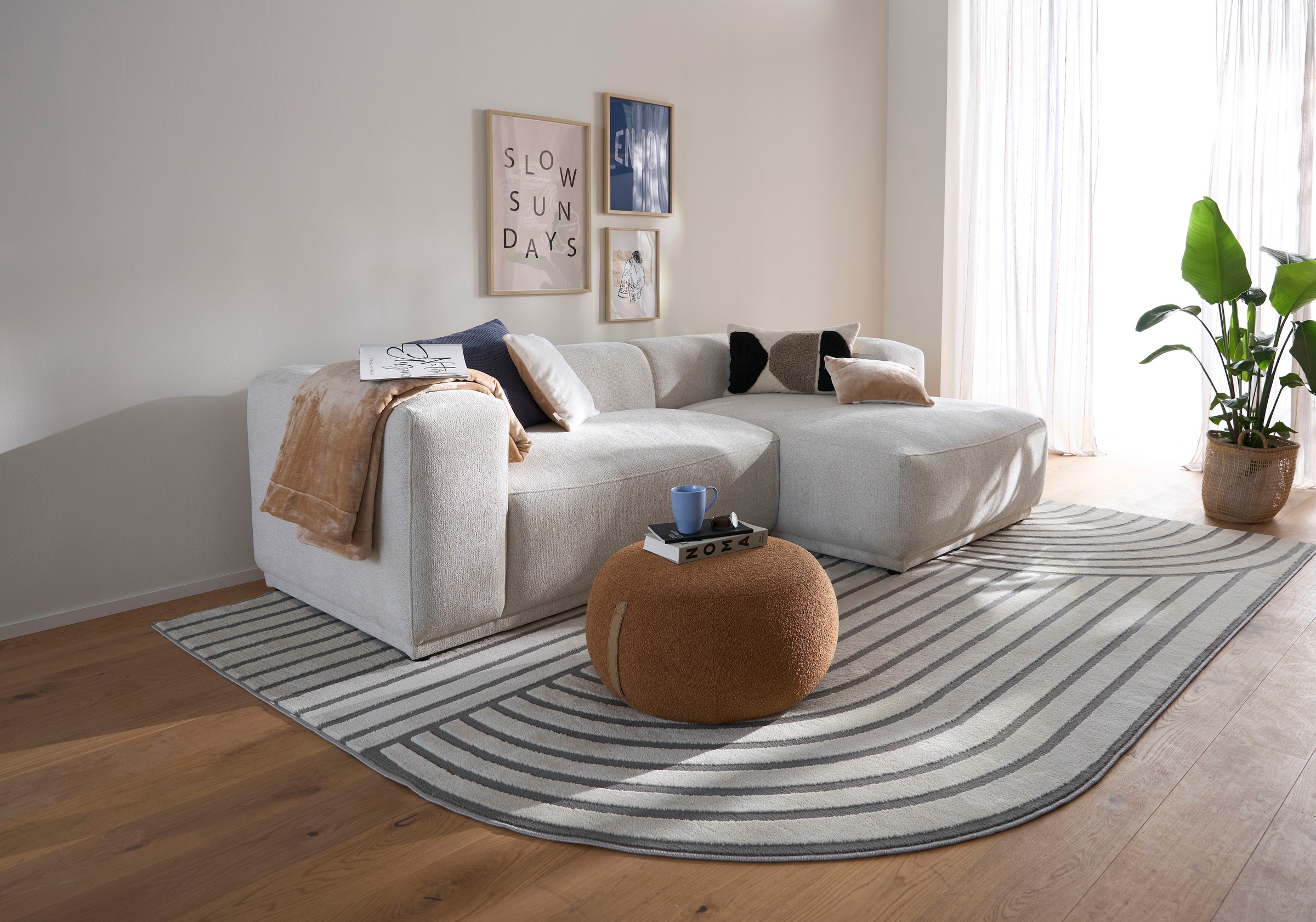 s.Oliver Bild mit Rahmen »Enjoy« Kunst | Modern | Motivationsbilder | Schriftzug | Schriftzüge 1 Stk. tlg. HD Premium Posterdruck mit Echtholzrahmen