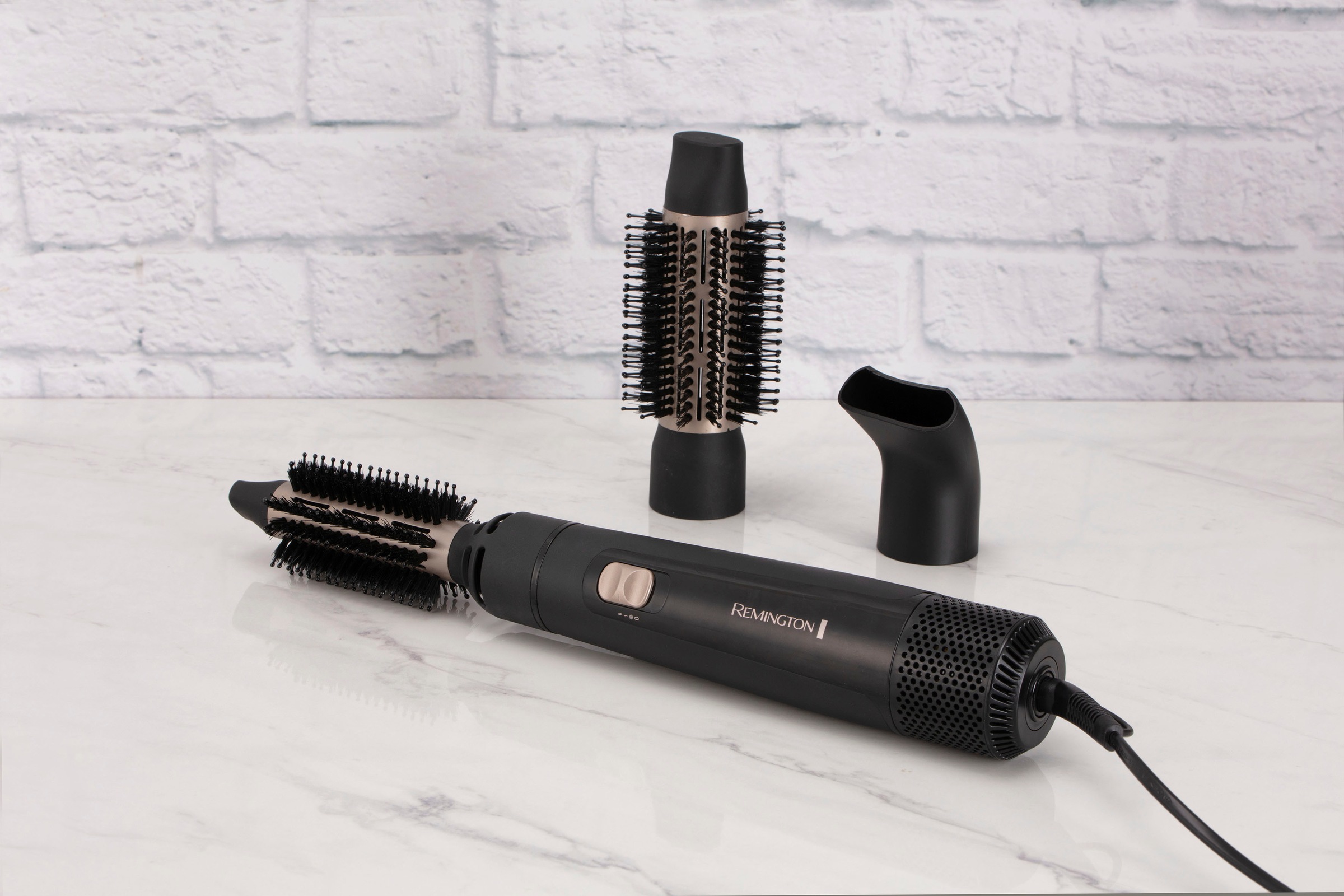Remington Warmluftbürste »Blow Dry & Style AS7300«, 3 Aufsätze, 800 Watt (Airstyler / Rund-& Lockenbürste) für kurze-mittellange Haare