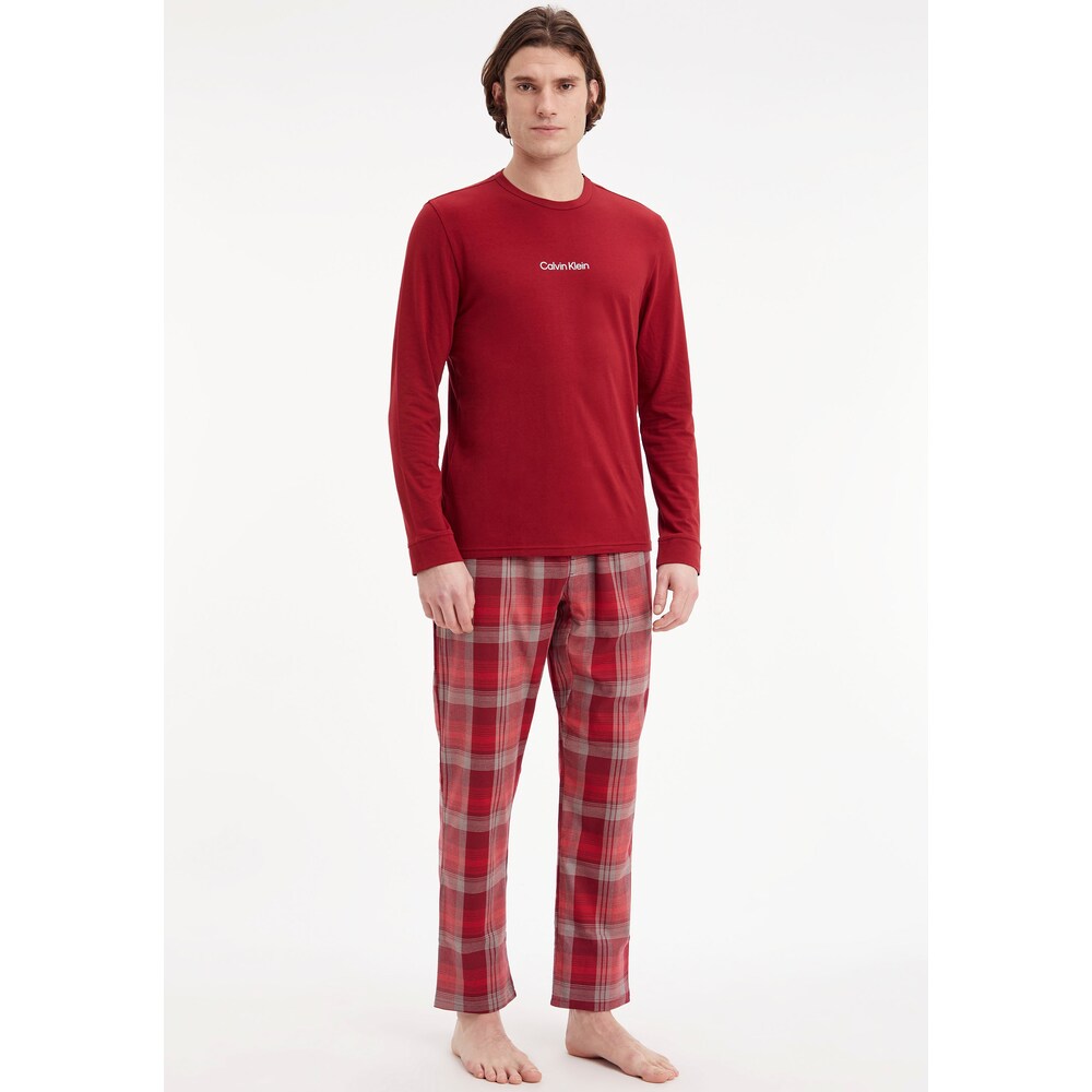 Calvin Klein Schlafanzug, (2 tlg.), Hose im trendigen Karodessin kaufen