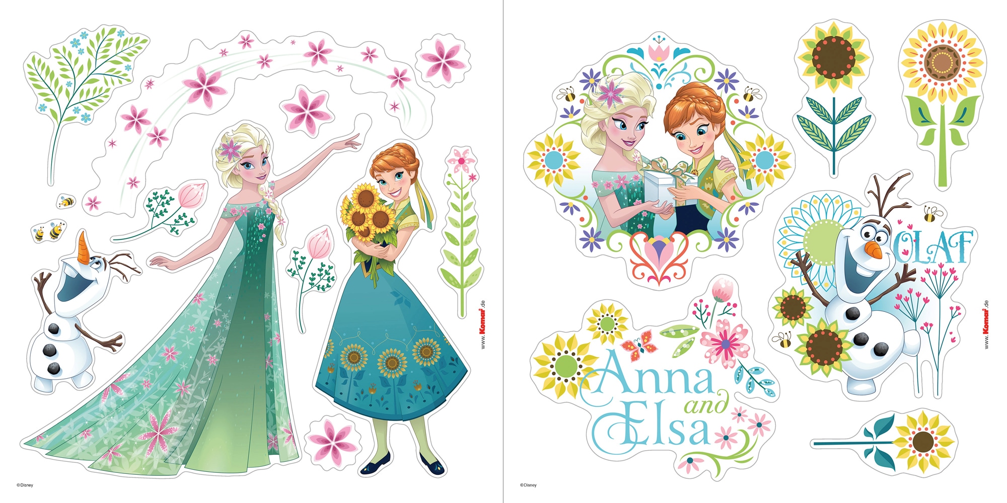 Komar Fensterbild »Fenstersticker - Frozen Flower - Größe 30 x 30 cm« 37 x 30 cm, 2 Bogen