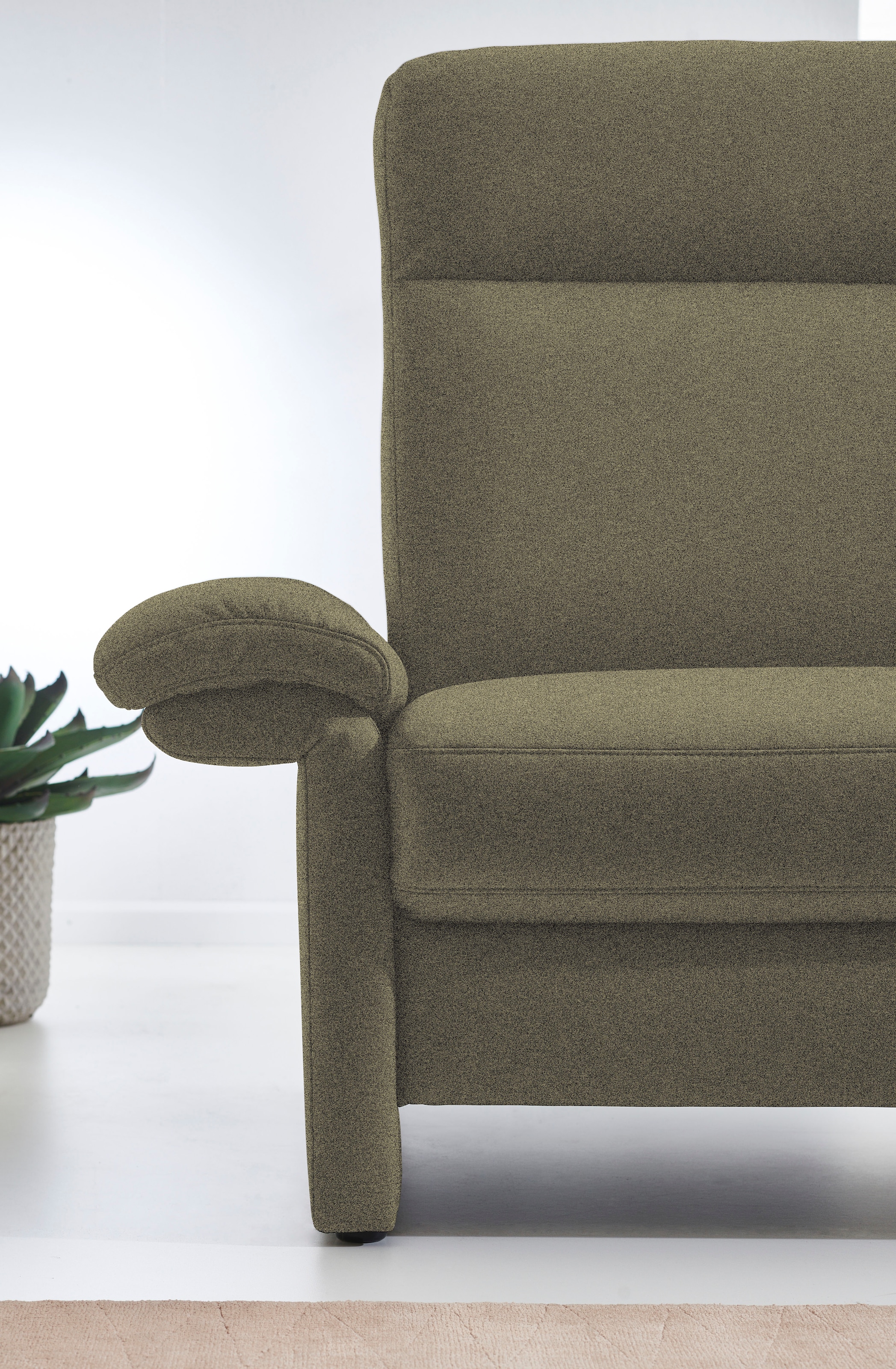 Places of Style 3-Sitzer »Senise, Breite 202 cm«, mit Armverstellung, Federkern