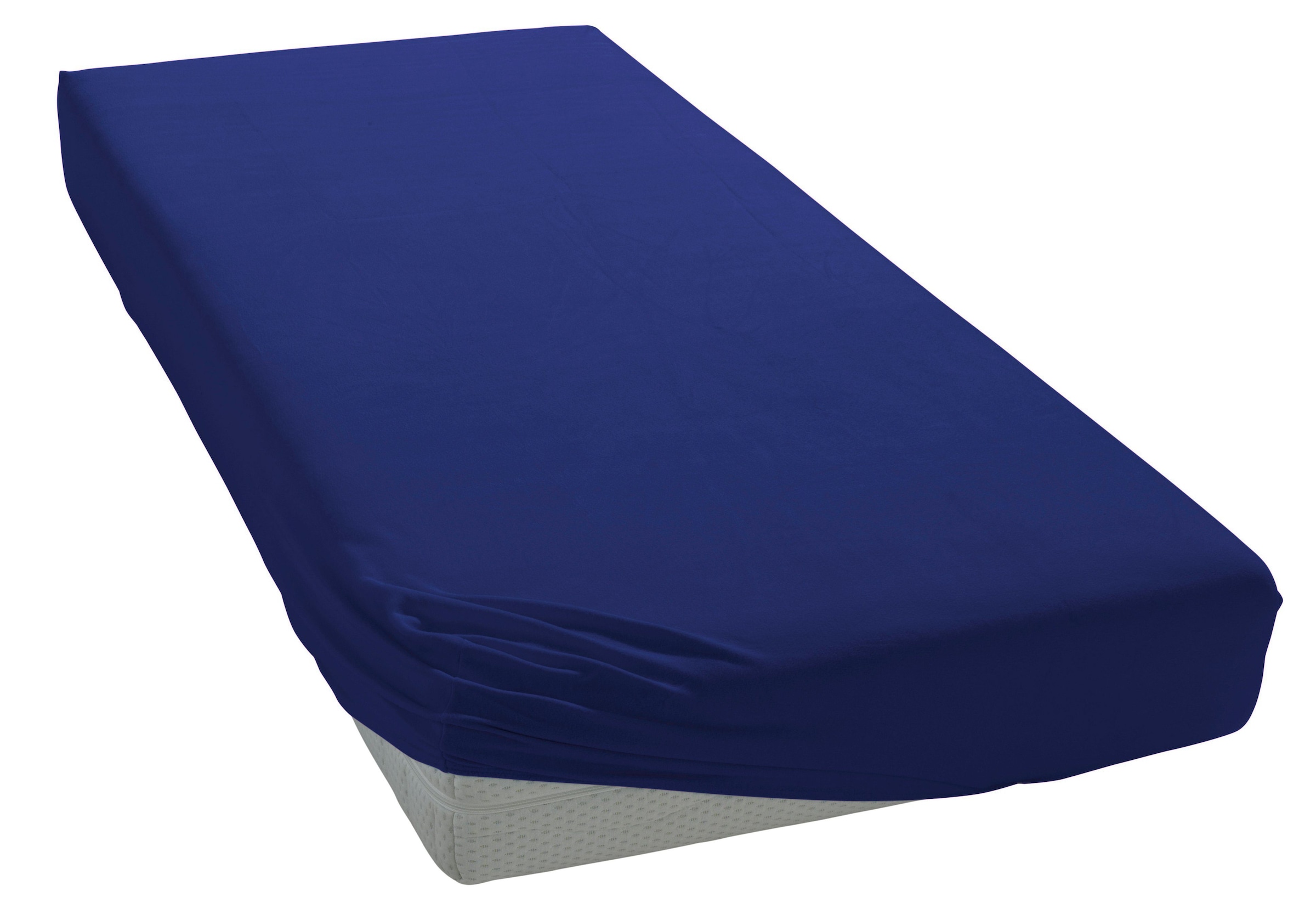 Bellana Spannbettlaken »Jersey-Lyocell« temperaturausgleichend und faltenfrei in blau, Größe 180x200 180x210 180x220 190x200 190x210 190x220...