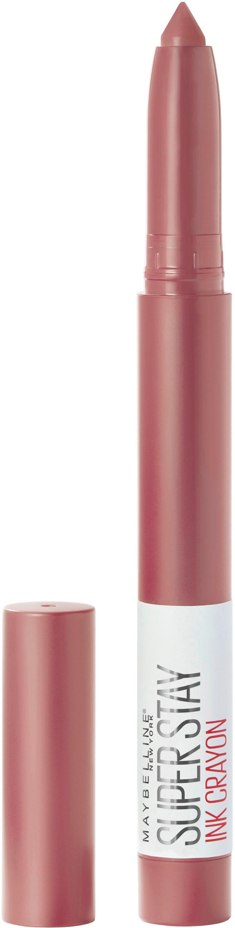 MAYBELLINE NEW YORK Lippenstift »SUPER STAY INK CRAYON« matter Lippenstift in klassisch origineller Stiftform