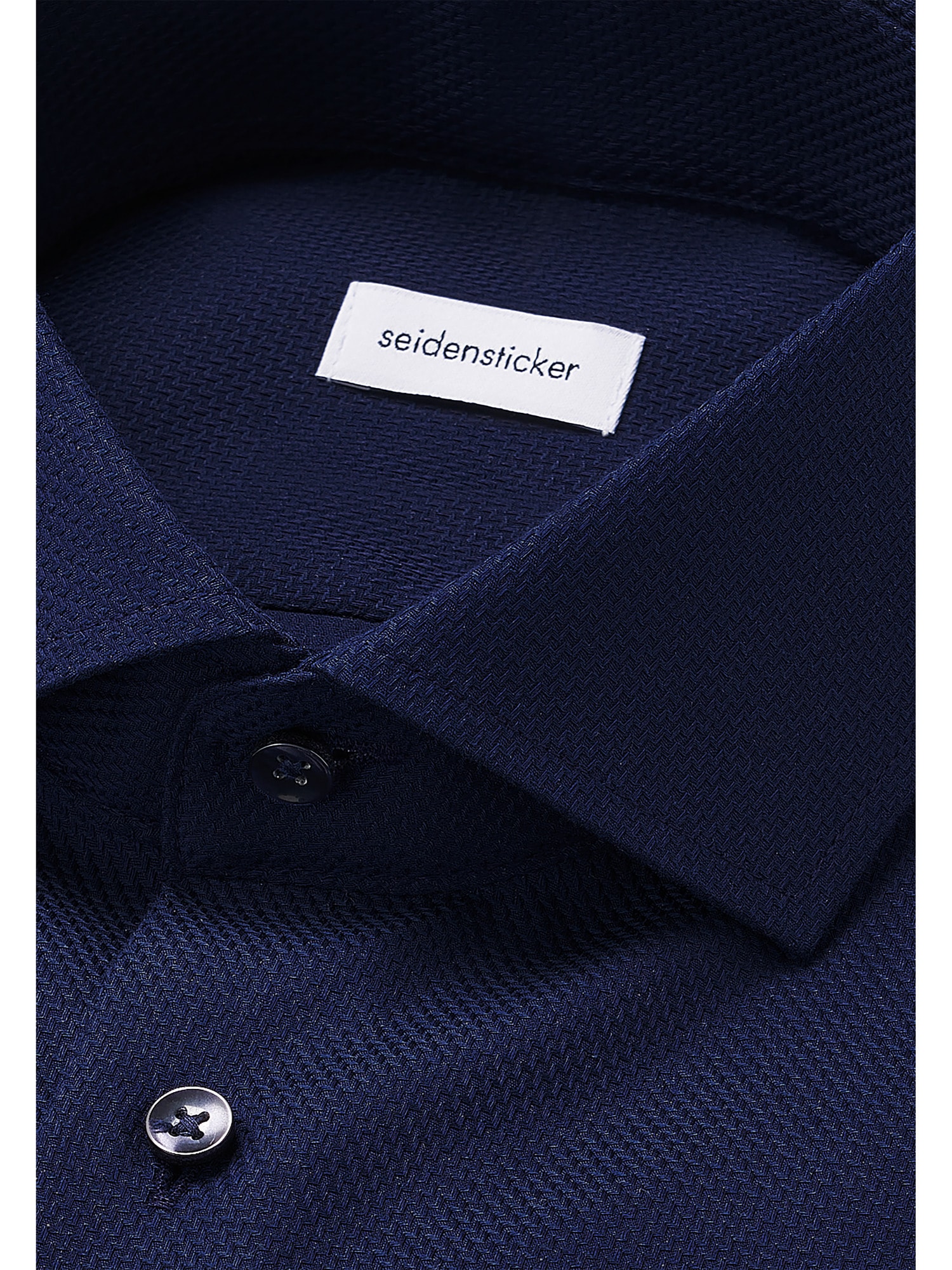seidensticker Businesshemd »Schwarze Rose«, Slim 1/1 Kentkragen Struktur