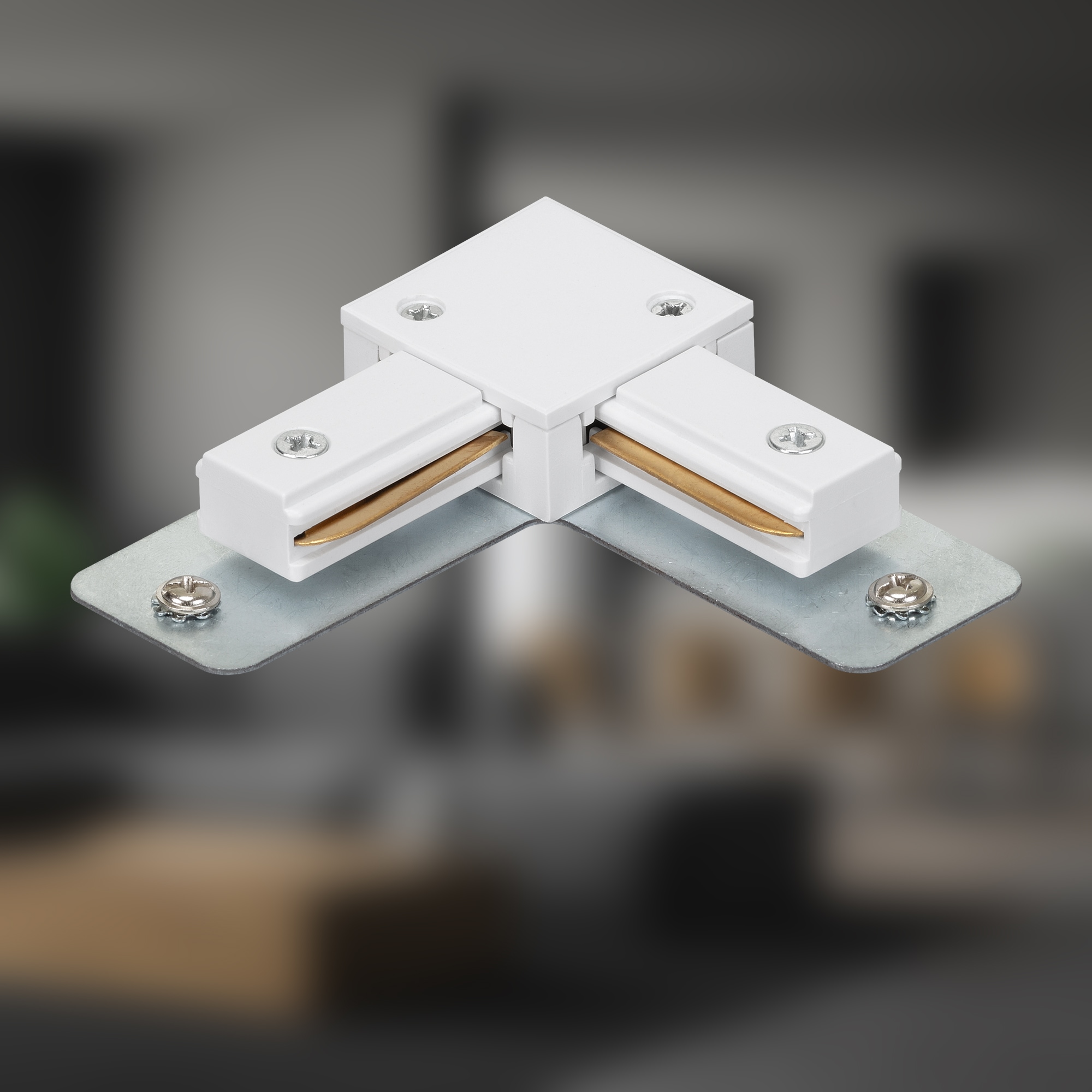 Briloner Leuchten Schienensystem-Verbinder »RAIL« 1 tlg. Eckverbinder 86 mm Weiß Schienensystem Rail Wohnzimmer Büro Küche