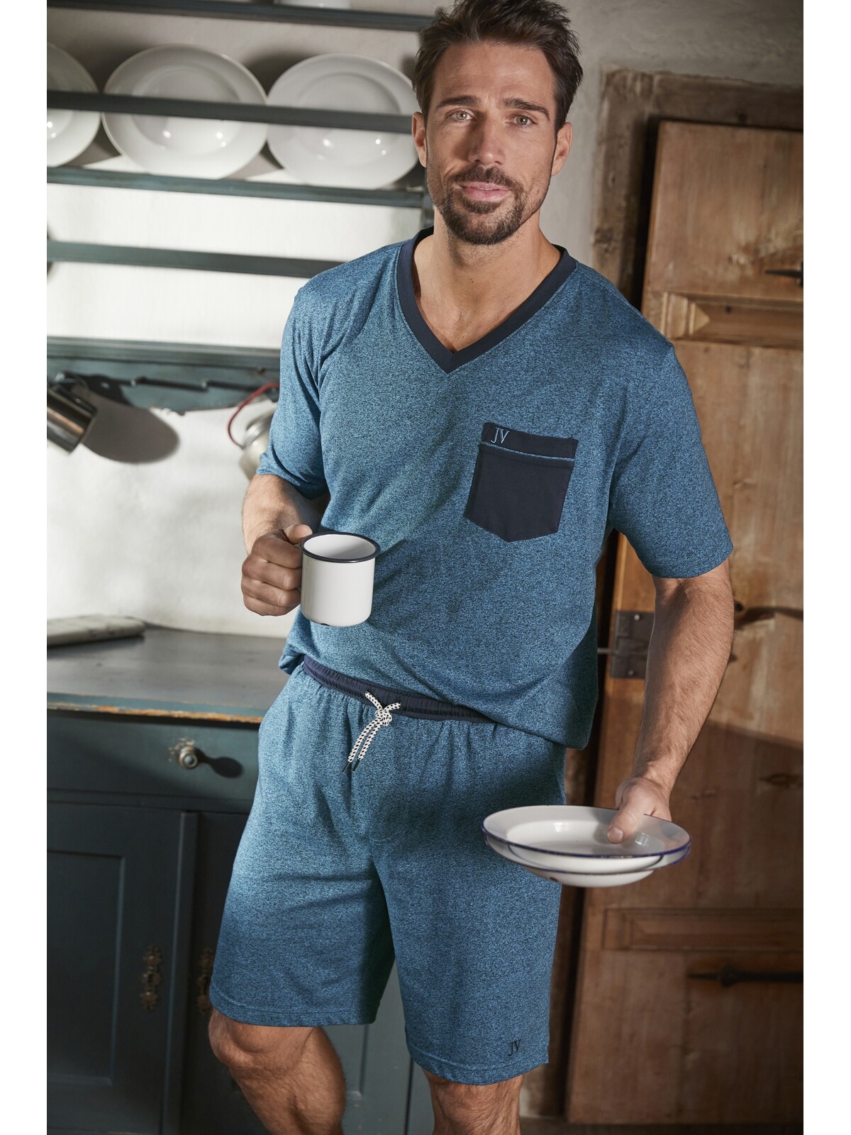 Jan Vanderstorm Pyjama »T-Shirt PARELI«