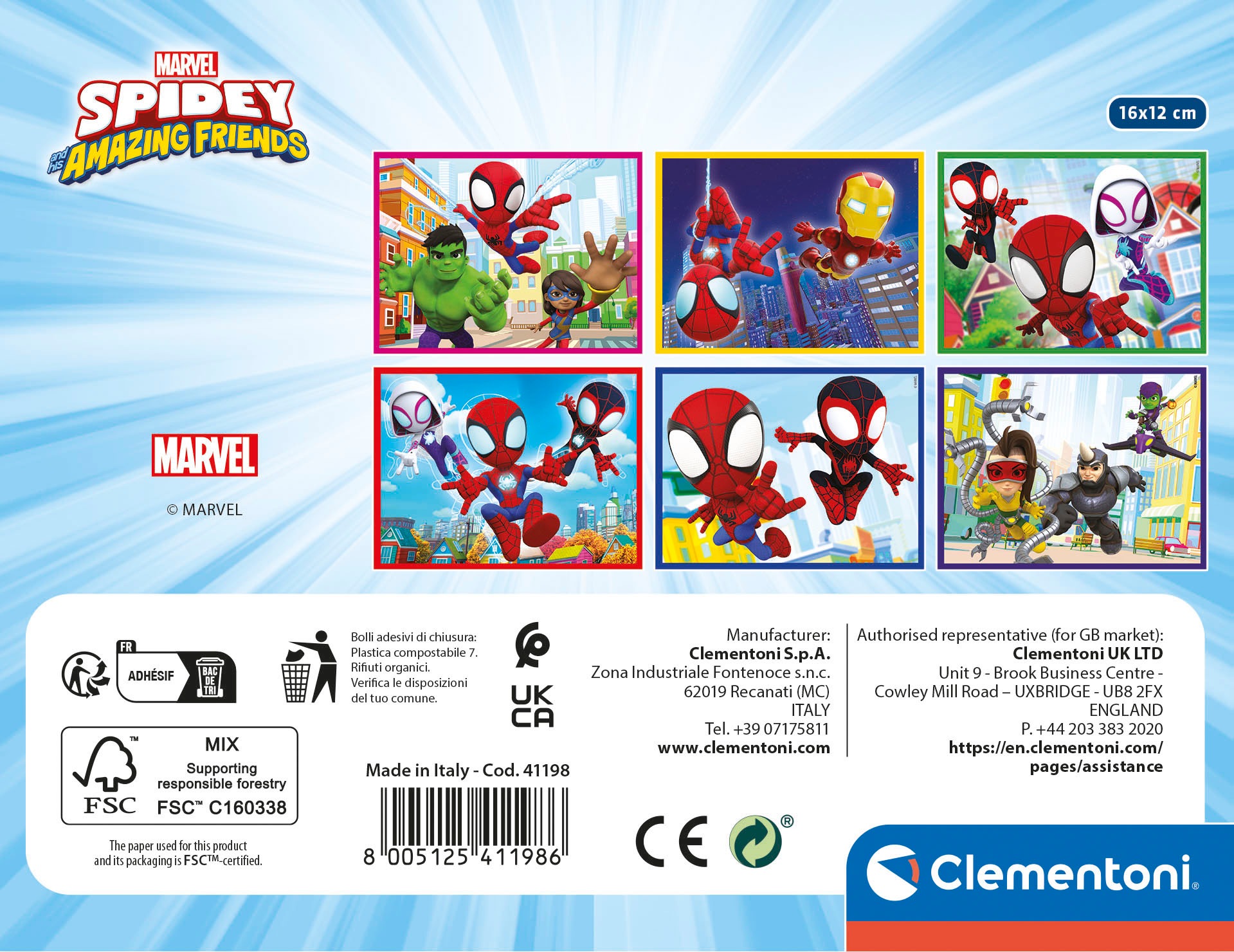 Clementoni® Würfelpuzzle »Spidey und seine Superfreunde«, Made in Europe