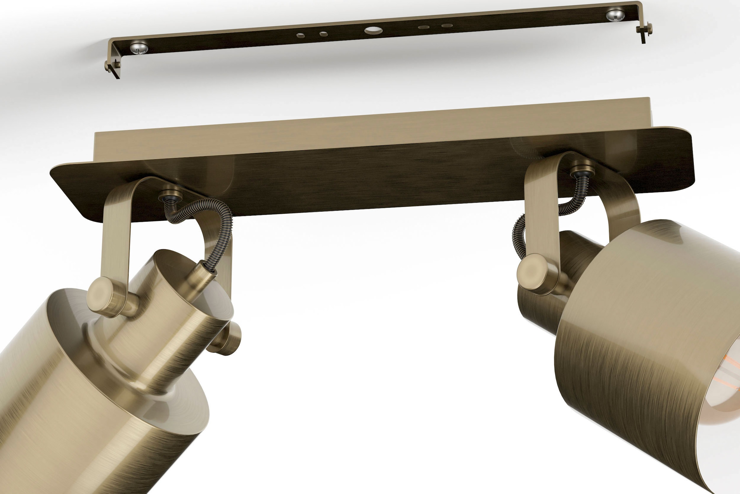 EGLO Deckenspot »SOUTHERY«, Leuchtmittel E27 | Leuchtmittel wechselbar-ohne Leuchtmittel, Deckenspot in gold und weiß aus Stahl - exkl. E27 - 40W