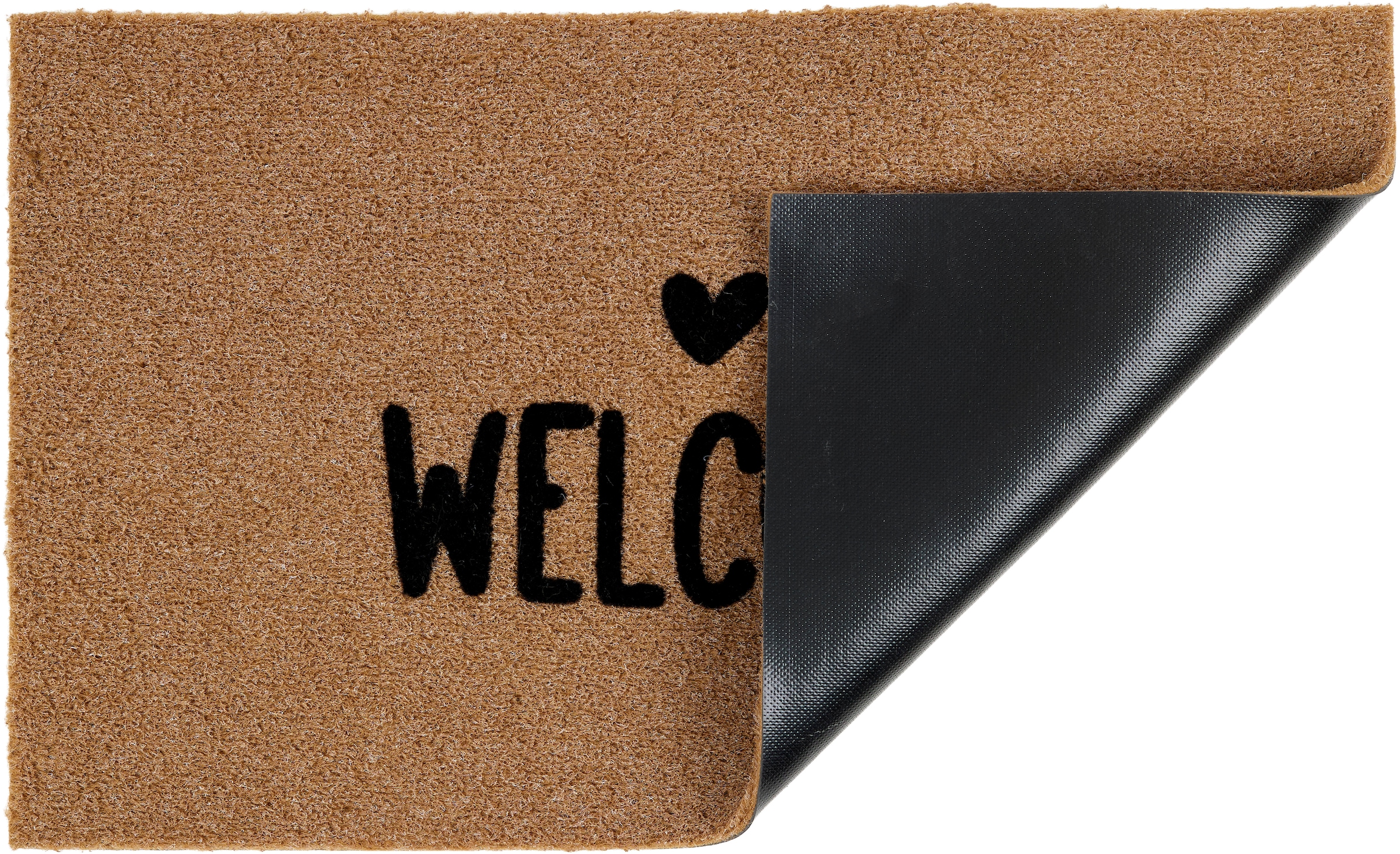 ASTRA Fußmatte »Power Flock 1« rechteckig 10 mm Höhe Türmatte mit Schriftzug, wetterfest