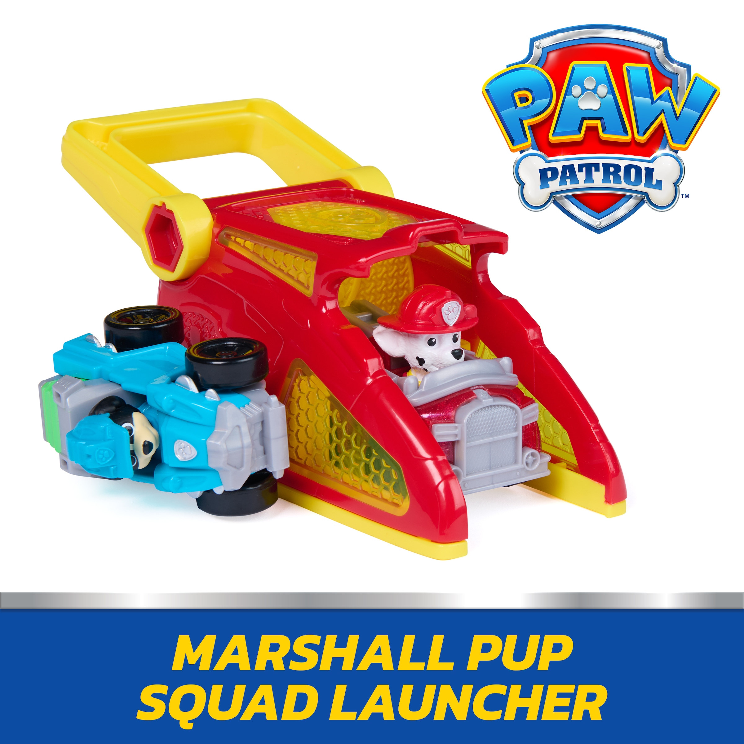 Spin Master Spielzeug-Auto »PAW Patrol – Pup Squad Launcher mit Marshall & Rex Fahrzeugen«