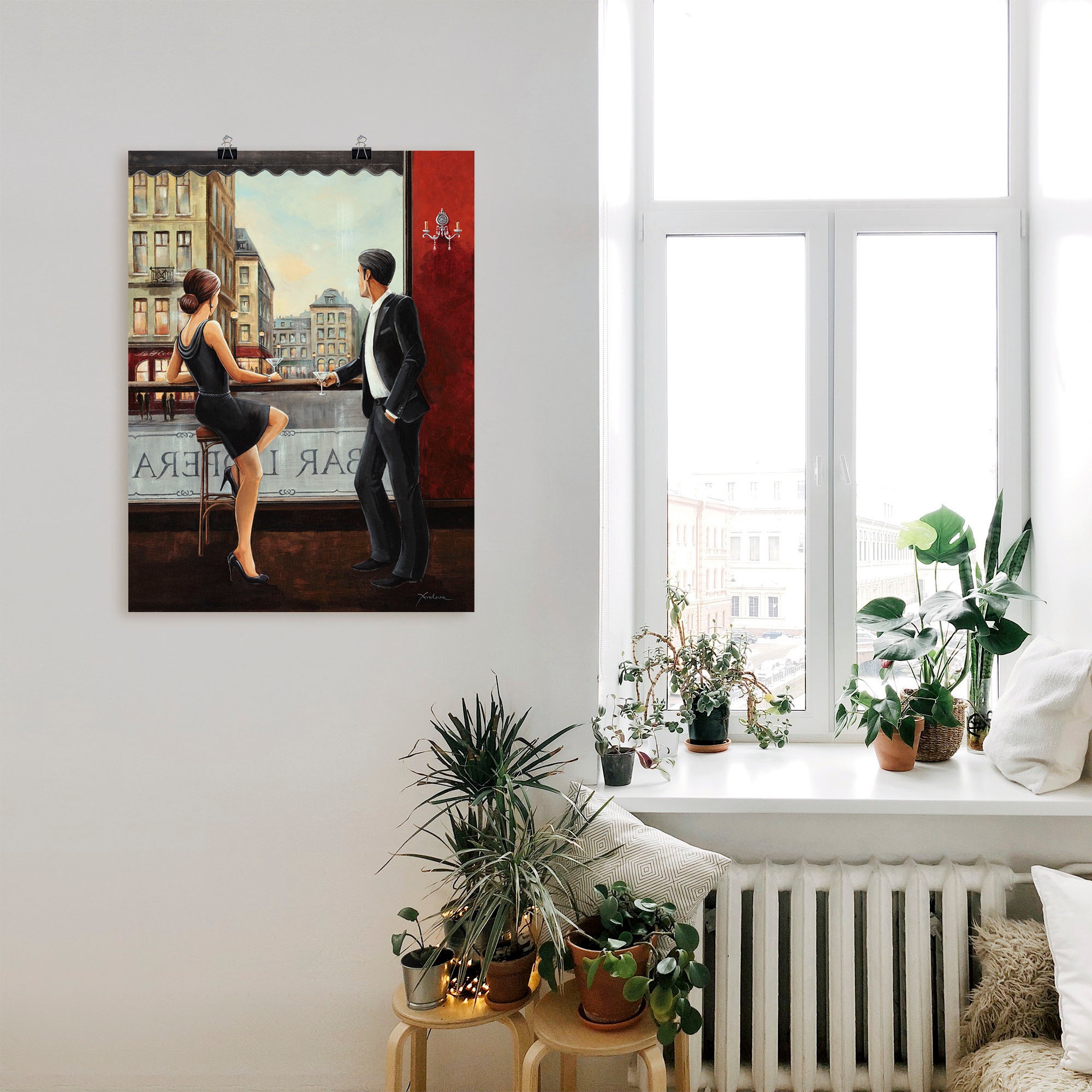 Artland Wandbild »Bar«, Bar & Lounges, (1 St.), als Alubild, Outdoorbild, Leinwandbild, Poster, Wandaufkleber