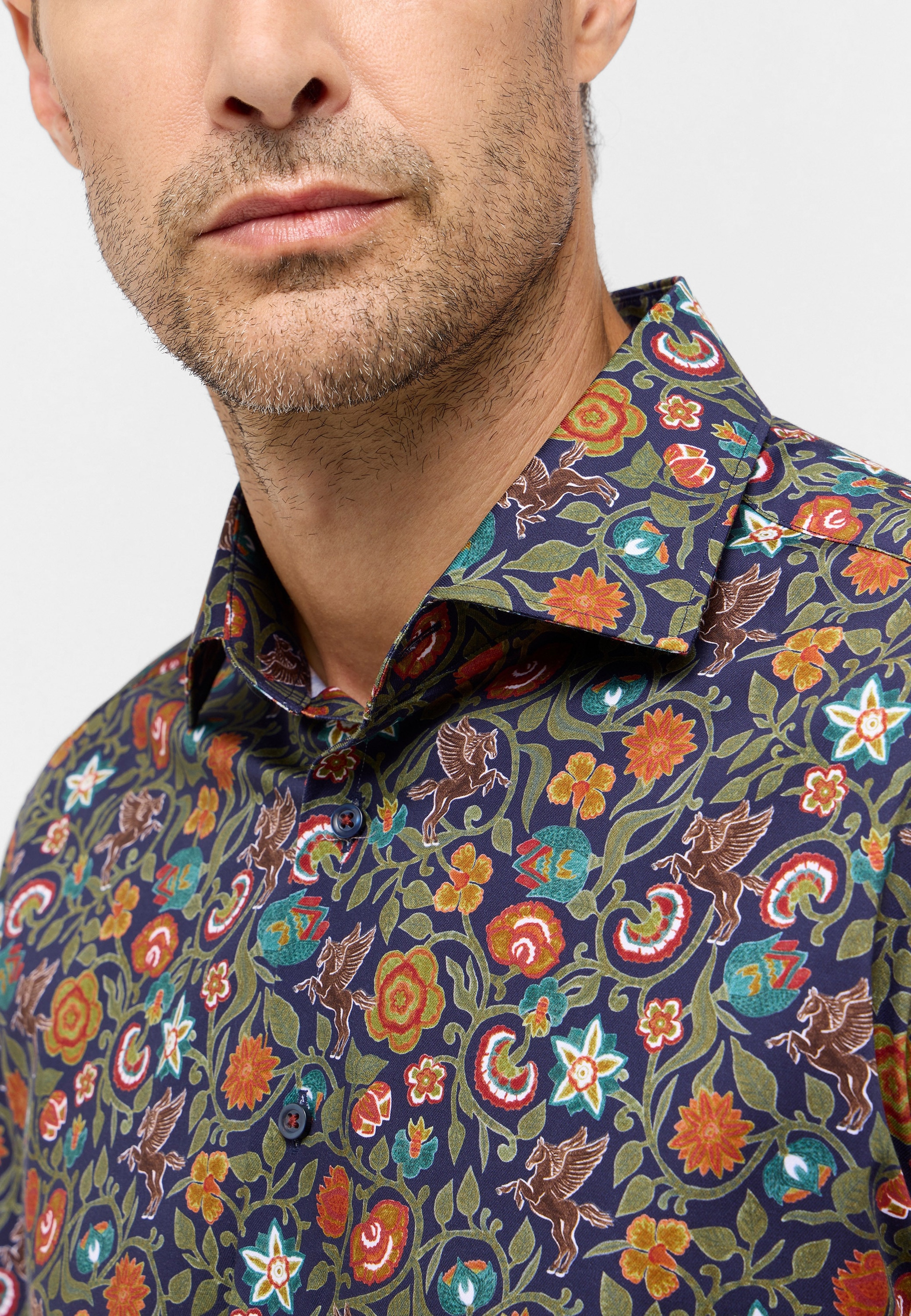 Eterna Langarmhemd »MODERN FIT«, NON IRON (bügelfrei)