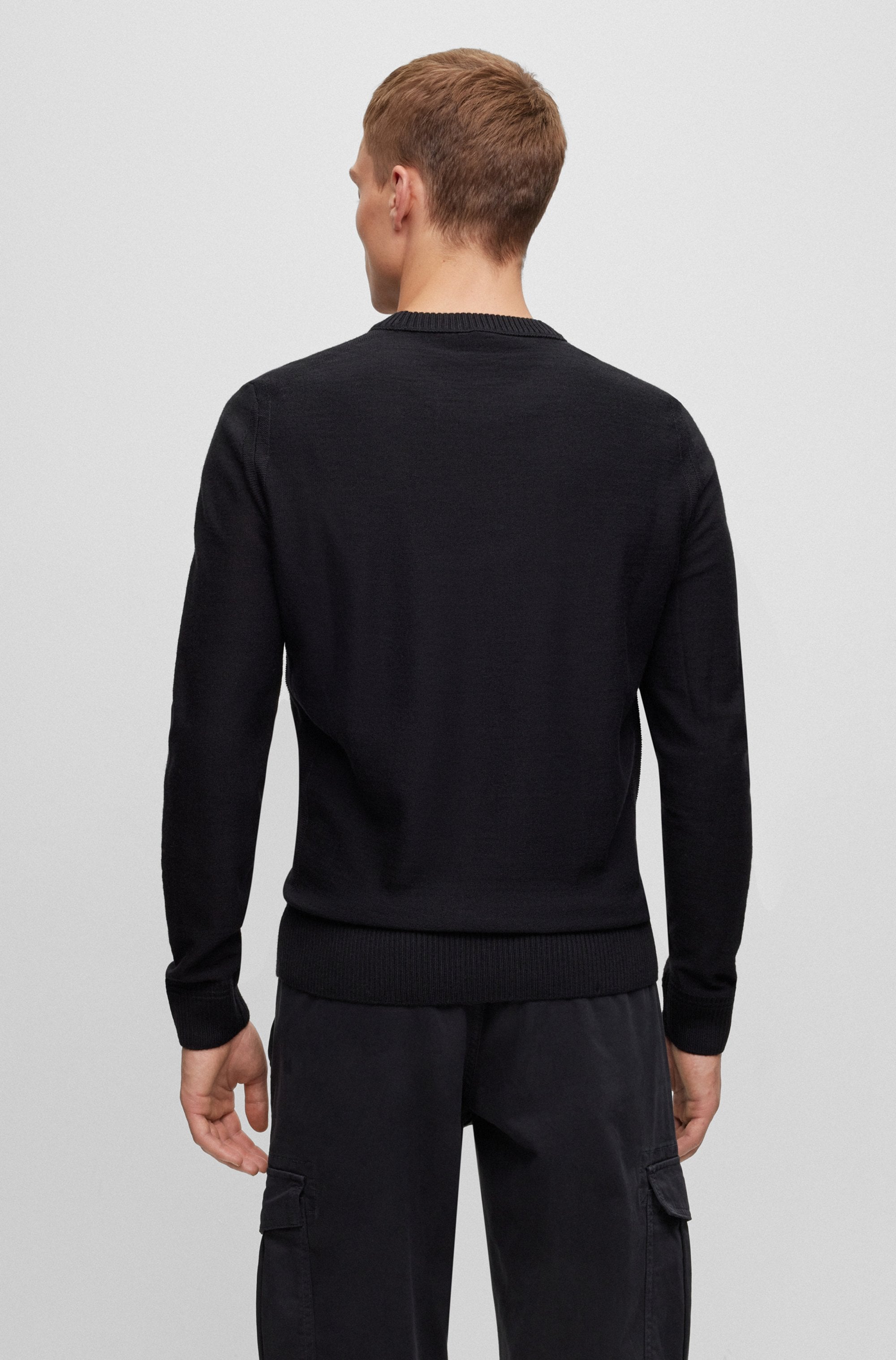 BOSS ORANGE Strickpullover »Avac«, mit Schurwolle