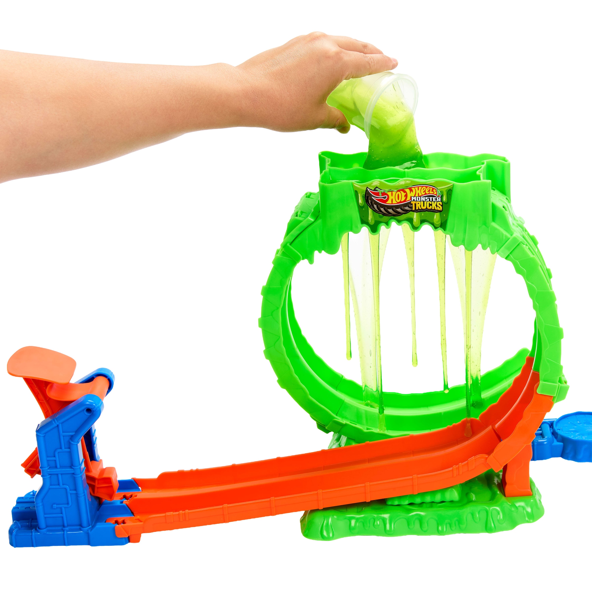 Hot Wheels Autorennbahn »Hot Wheels Monster Trucks 1:64 Chaos Looping Challenge«