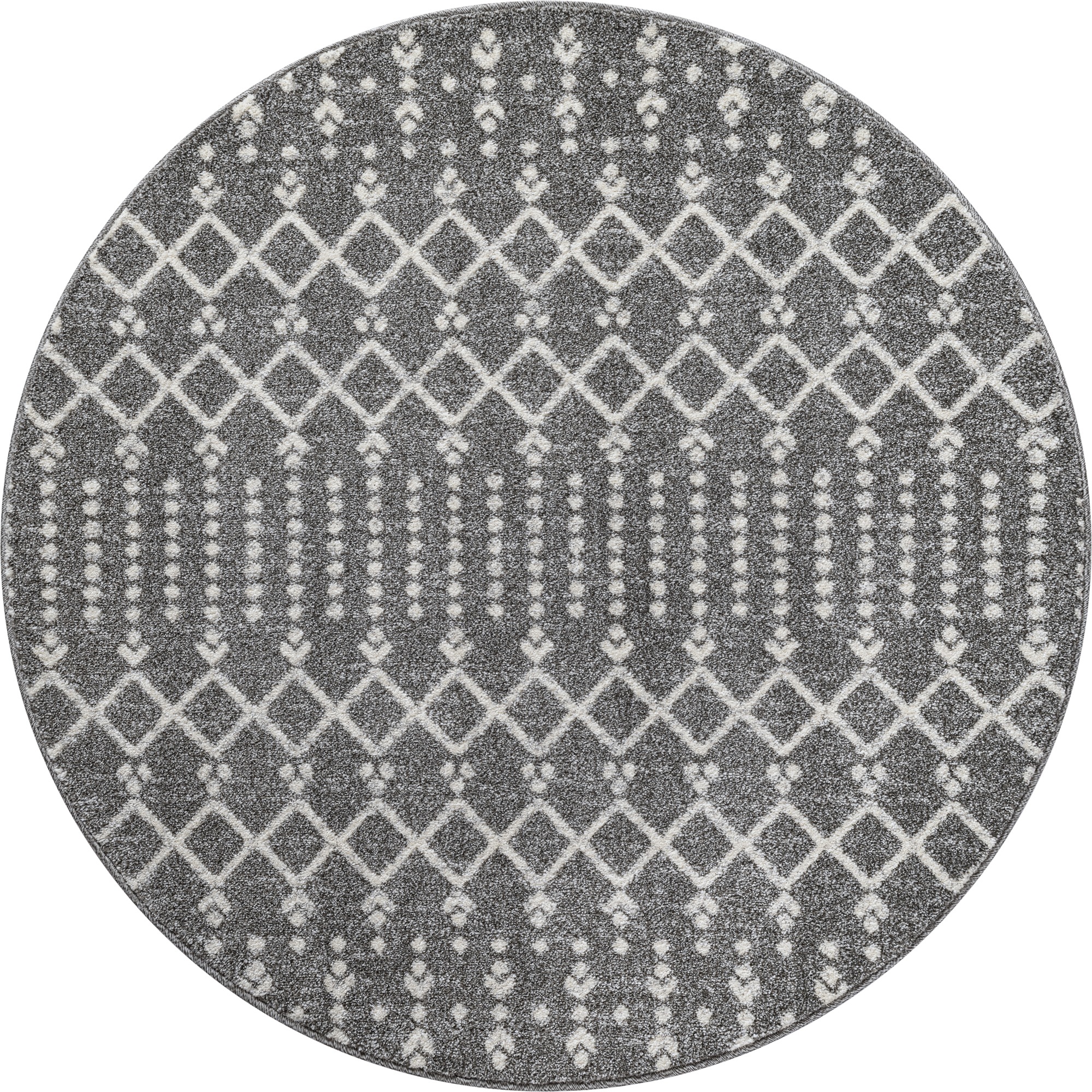 Sanat Teppich »Boho 8203« rund 10 mm Höhe Kurzflor, robust, Boho, Scandic, für Fussbodenheizung geeignet