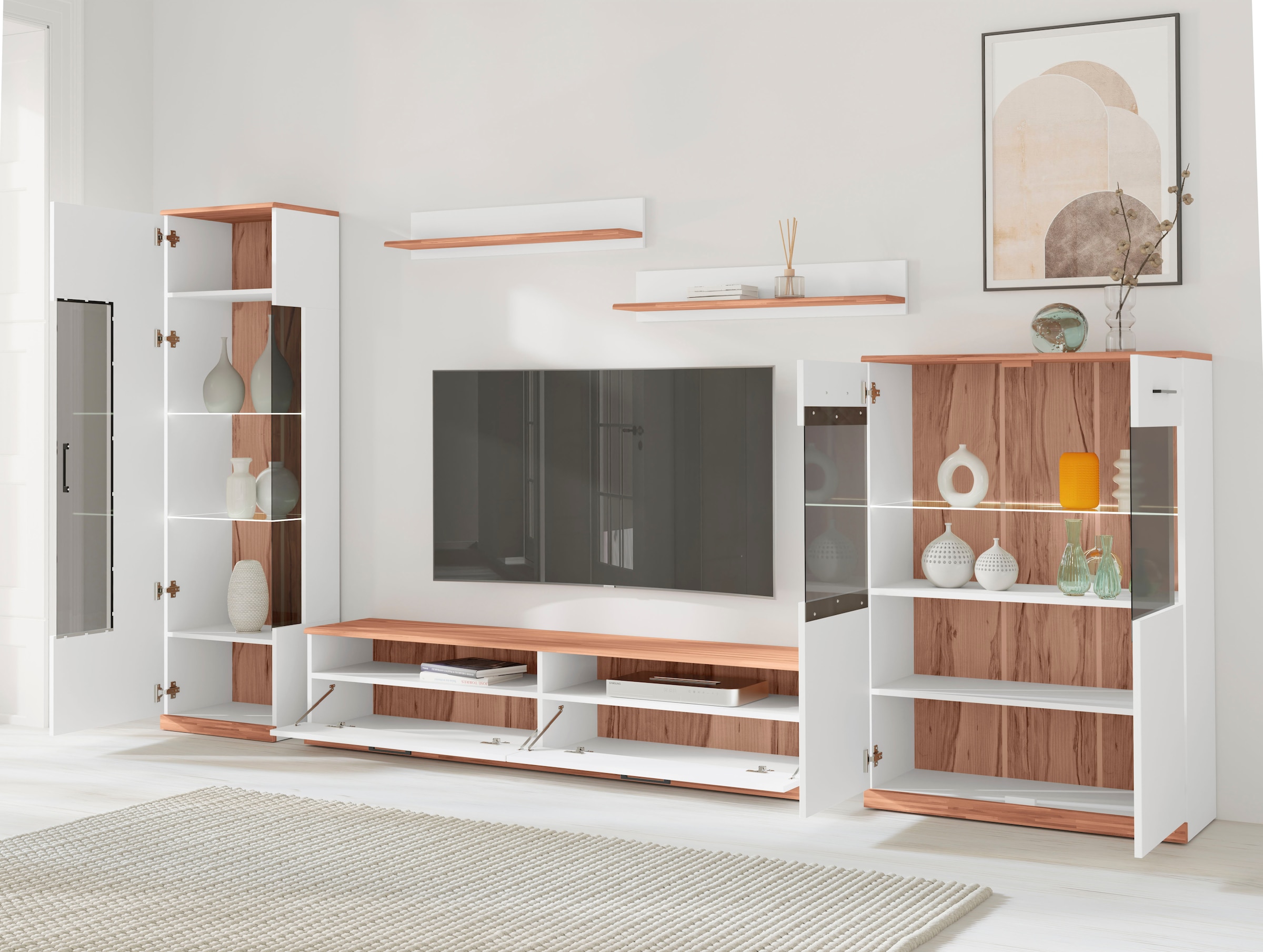 OTTO home Wohnwand »Ribe Wohnwand Set-5 St.« 5 Stk. tlg.