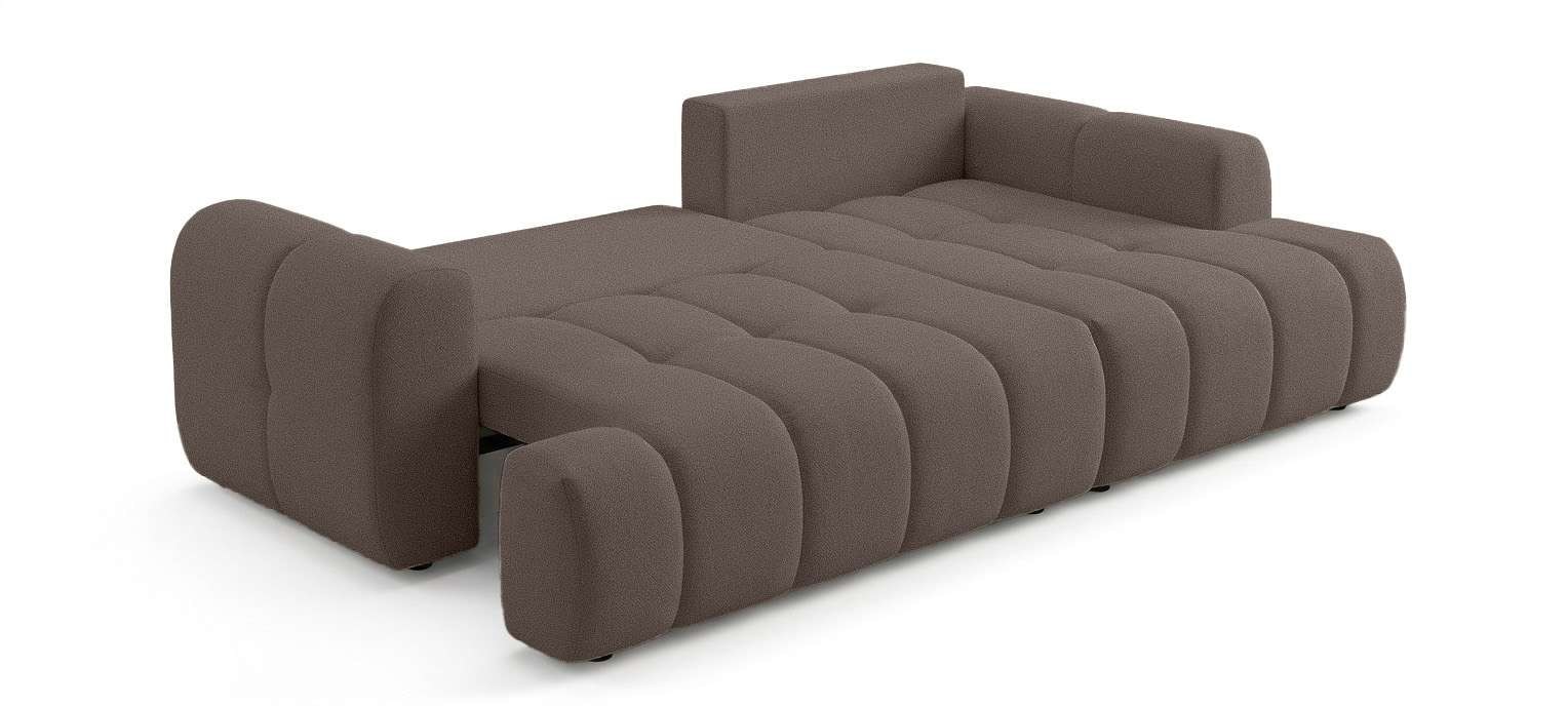 OTTO home Ecksofa »LIOORA Schlafsofa mit Bettkasten, Breite 265 cm, Verlässliche Qualität« L-Form mit Bettfunktion und Bettkasten, Recamiere rechts/links