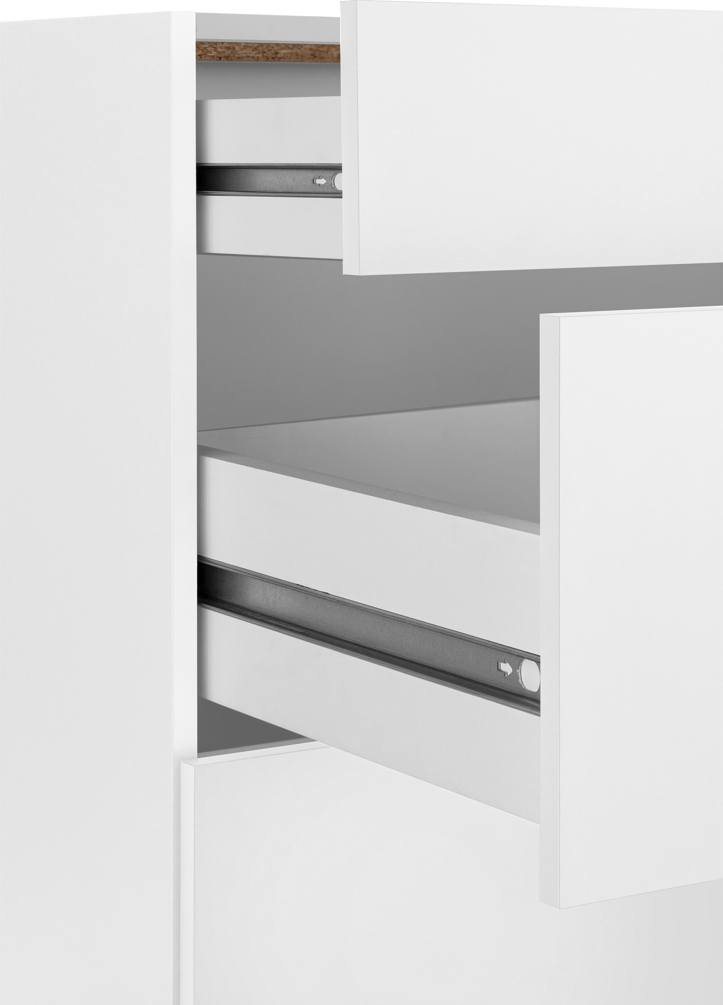 wiho Küchen Unterschrank »Unna«, 50 cm breit, mit 2 großen Auszügen, ohne  Arbeitsplatte kaufen bei OTTO | Vorratsschränke