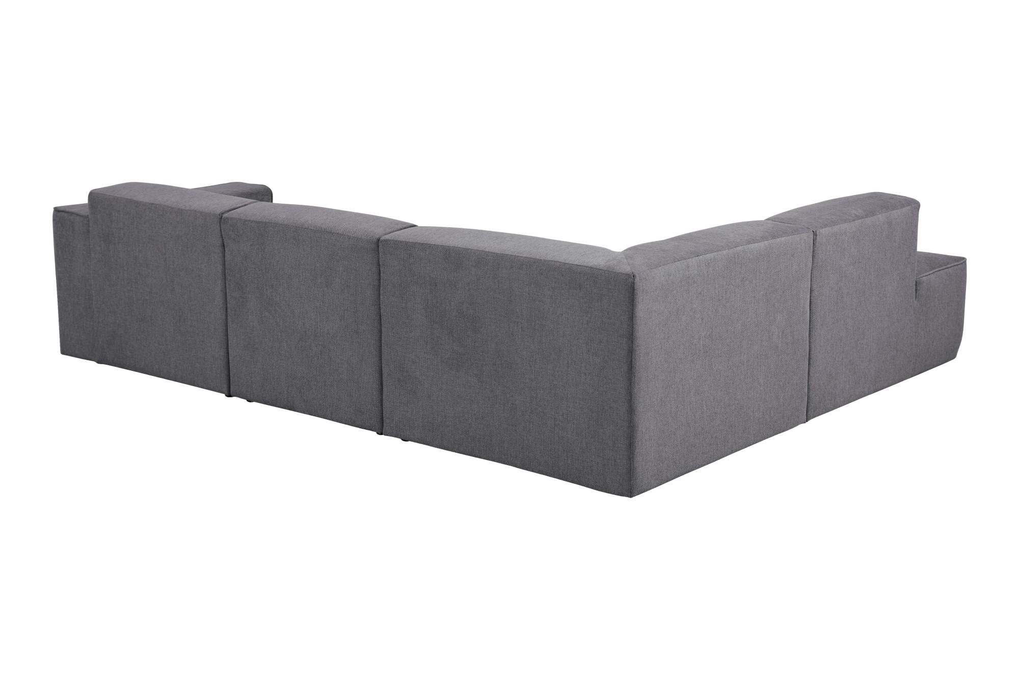 andas Ecksofa »Noord mit Kedernaht, Breite 282 cm«, Cord, Struktur, Webstoff, mit Wellenunterfederung, Massivholzrahmen