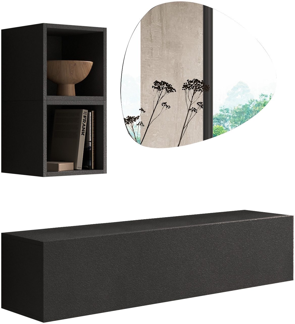 INOSIGN Garderoben-Set »INFINITY, 3tlg. Breite 138 cm, Höhe variabel, moderne Garderobe«,...