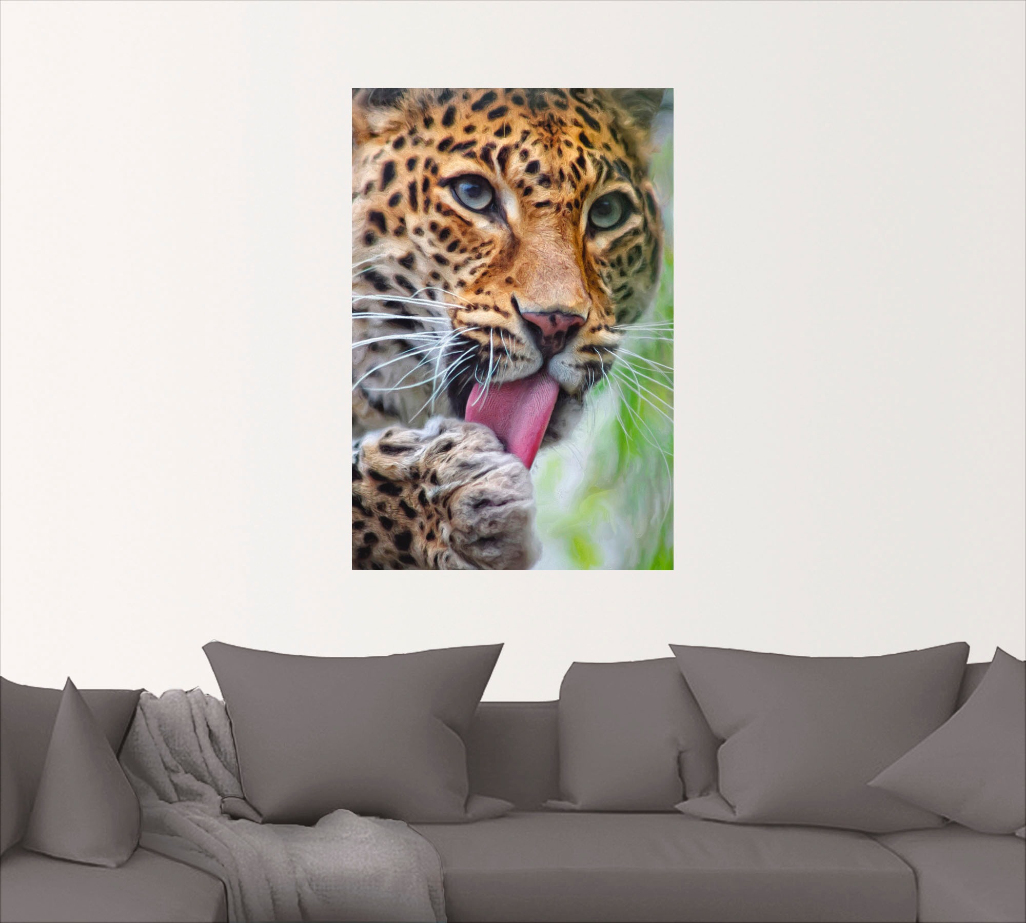 Artland Wandbild »Leopard«, Wildtiere, (1 St.), als Leinwandbild, Poster, Wandaufkleber in verschied. Größen
