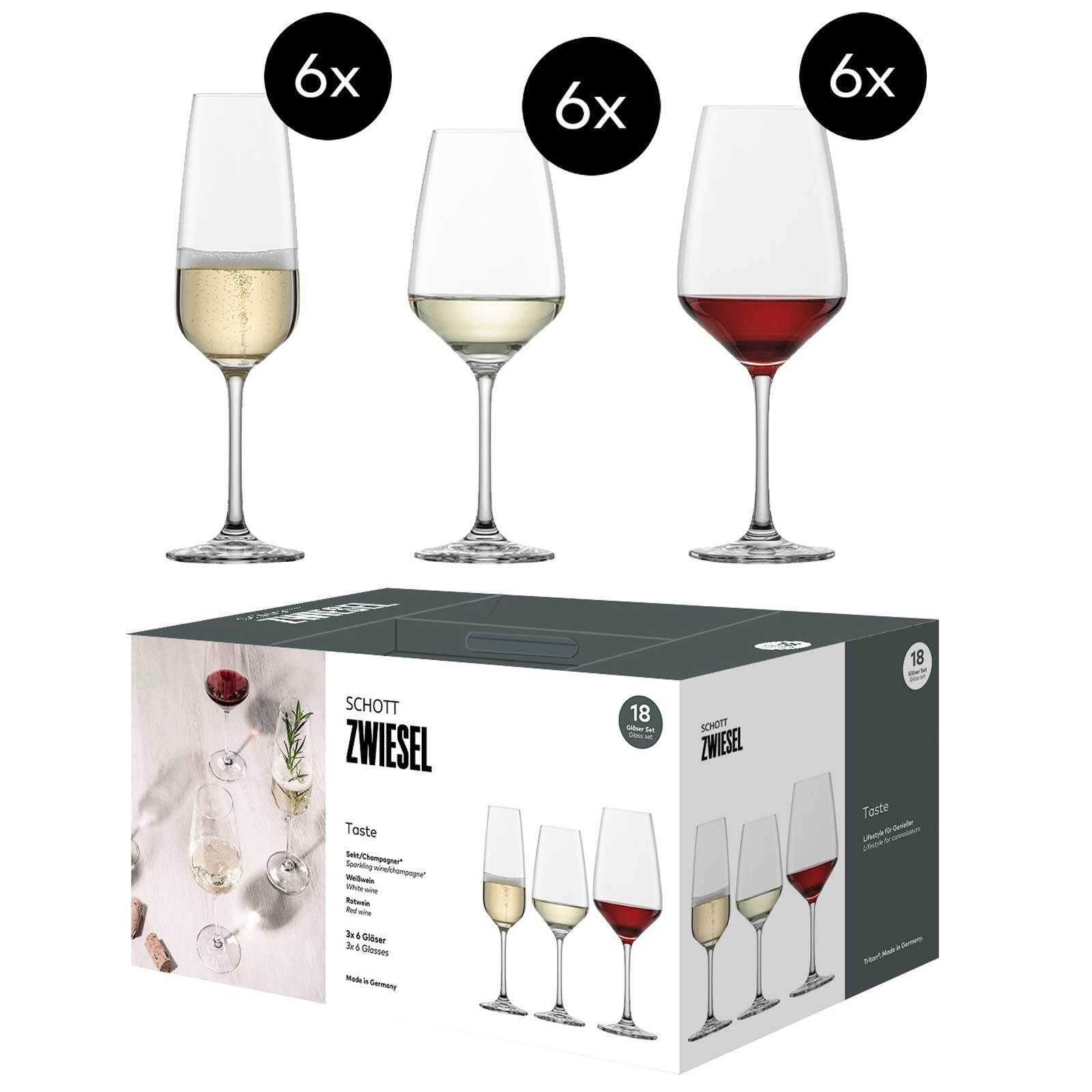 SCHOTT-ZWIESEL Gläser-Set »Gläser-Set Tulip 18er Set transparent« Spülmaschinengeeignet
