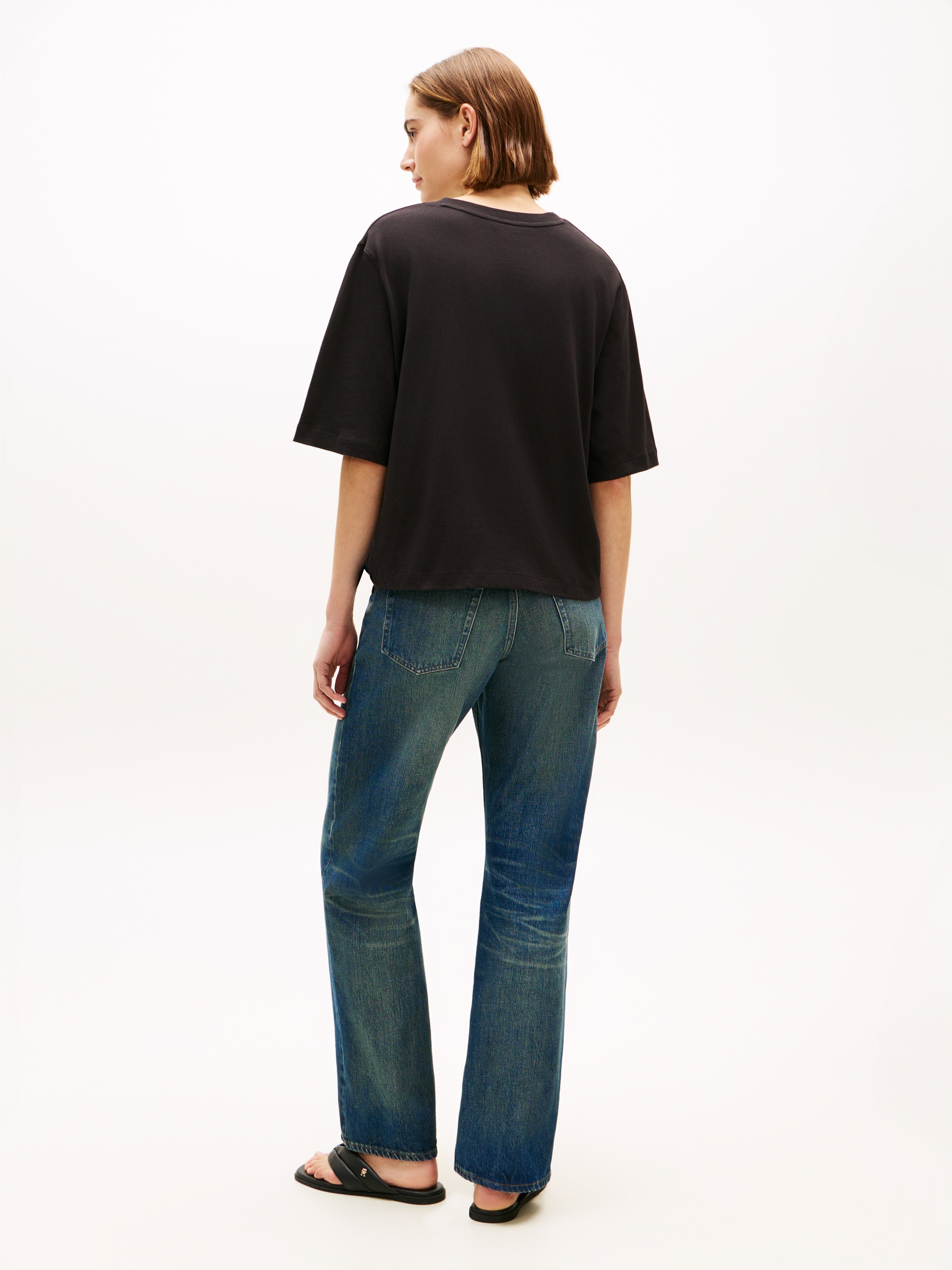 Tommy Hilfiger Langarmshirt »CORP LOGO TRAPEZE C-NK TEE«