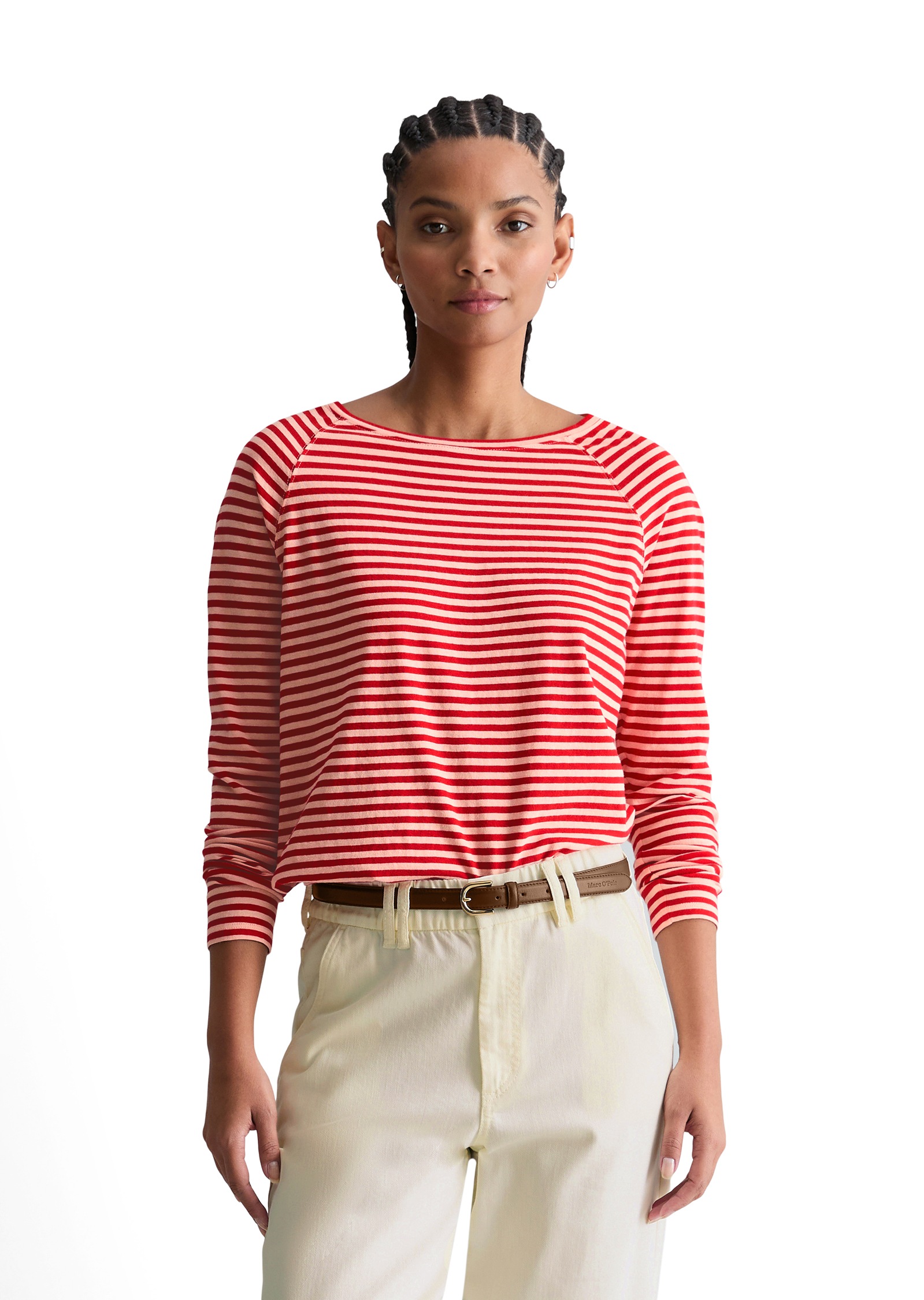 Marc O'Polo DENIM Longsleeve relaxed fit aus Loose Knit Jersey