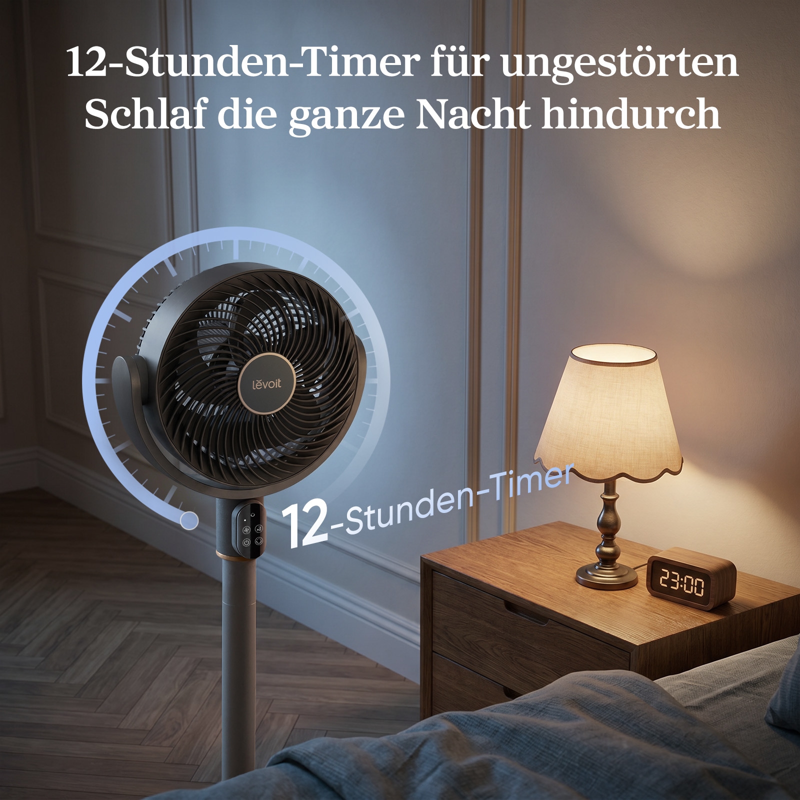 Levoit Turmventilator »LPF-R382-AEUR, mit Timerfunktion« optimale Luftzirkulation im ganzen Raum