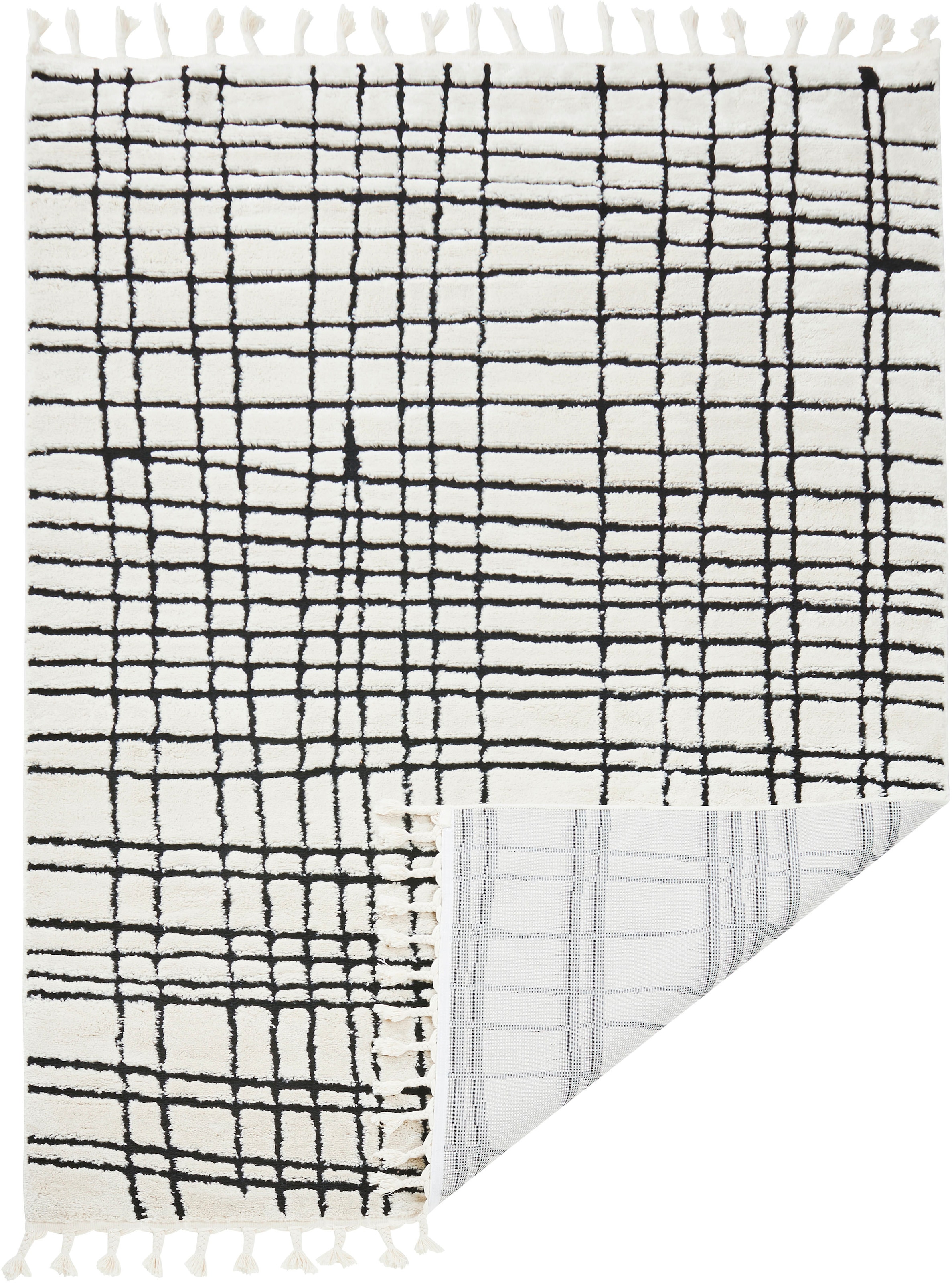 done.® Teppich »RIVER«, rechteckig, modernes Scandi Design, kariert, Hoch-Tief  Effekt, mit Fransen kaufen bei OTTO | Kurzflor-Teppiche