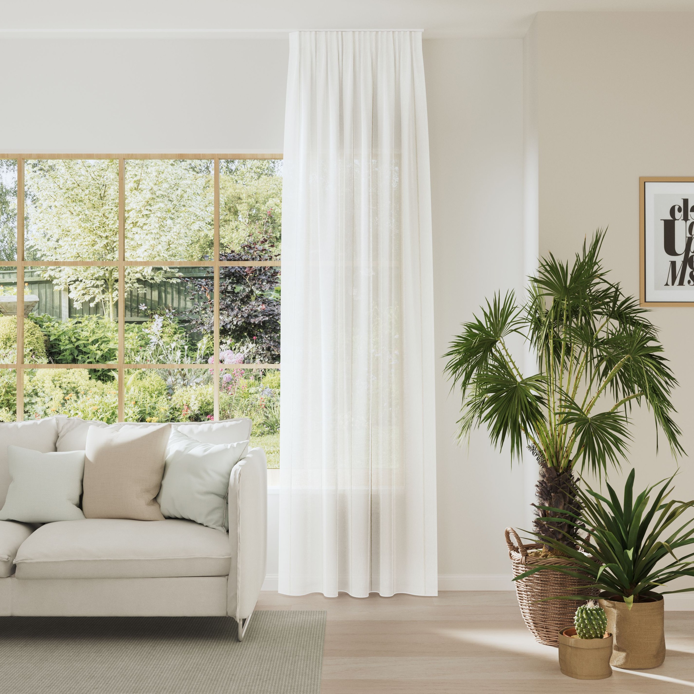 Neutex for you! Vorhang »NURO« Multifunktionsband 1 Stk. tlg. Bouclé-Optik, criss-cross Struktur, Stickmuster