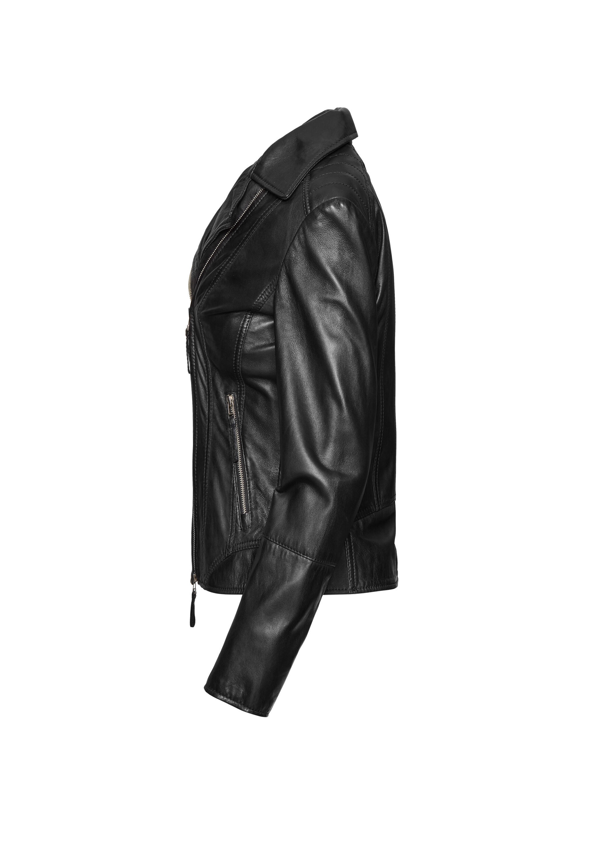 bugatti Lederjacke »bugatti Lederjacke« ohne Kapuze aus hochwertigem Leder