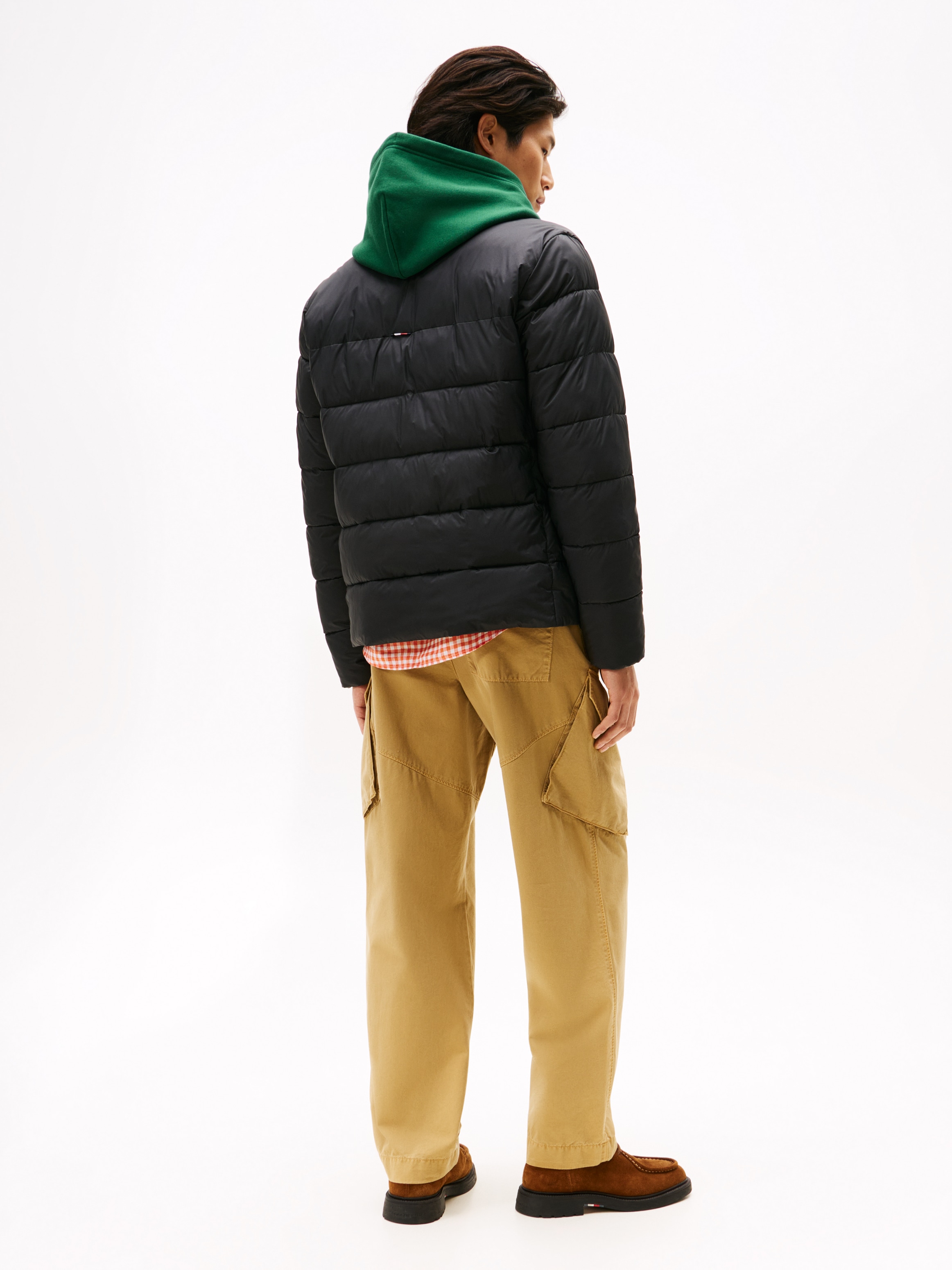 Tommy Hilfiger Steppjacke »MID WEIGHT STAND COLLAR«, ohne Kapuze, Daunenjacke, Übergangsjacke