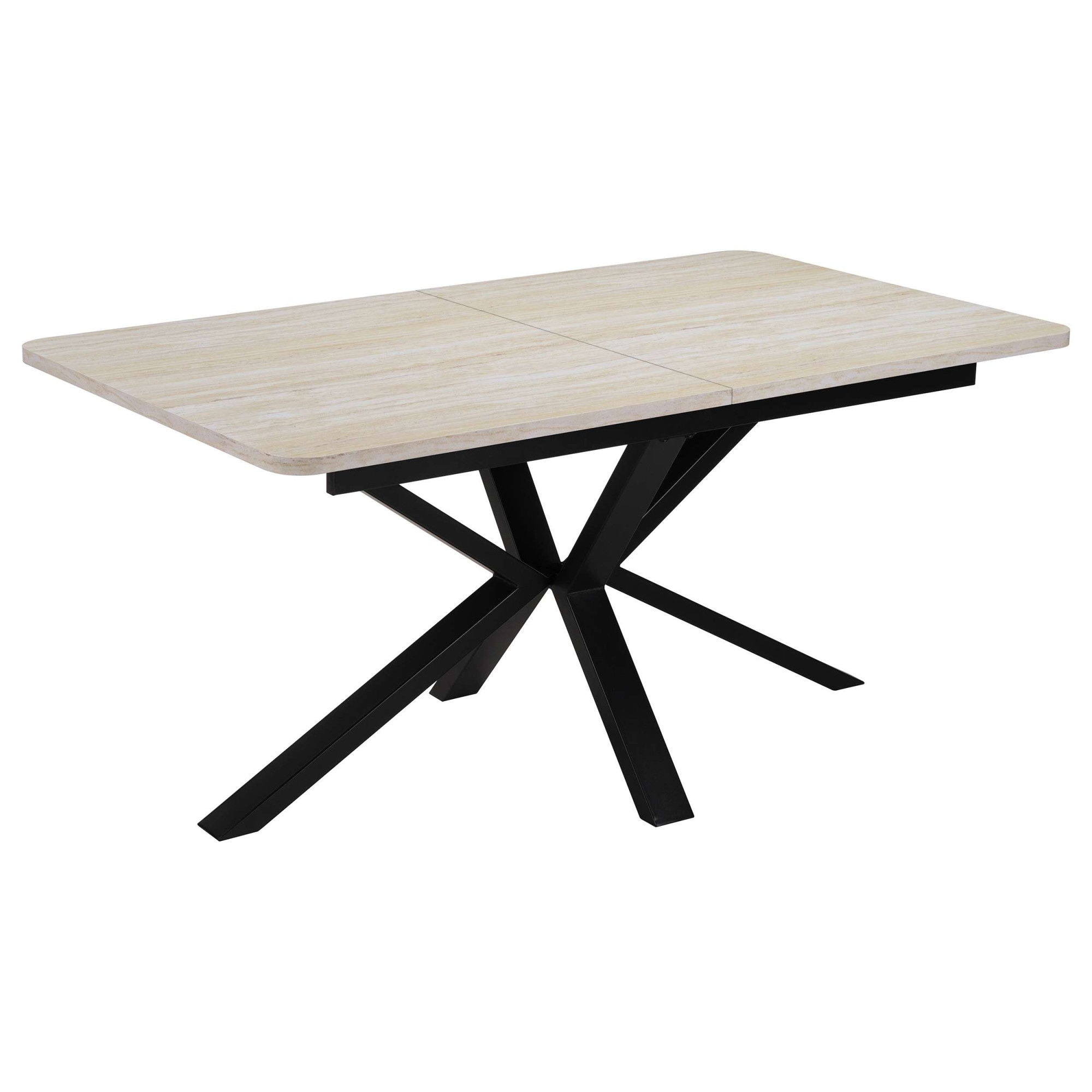 OTTO home Esstisch »Secchia« ausziehbar 160-200 cm, Synchronauszug, inkl Einlegeplatte, Breite 90cm