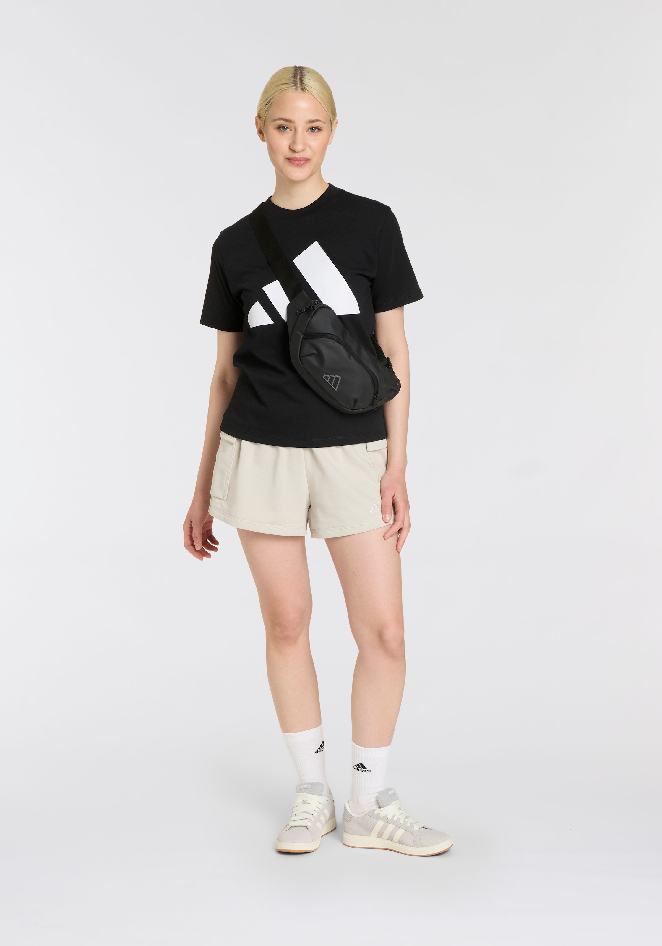 adidas Sportswear Shorts »W SL FT SHO«, (1 tlg.)