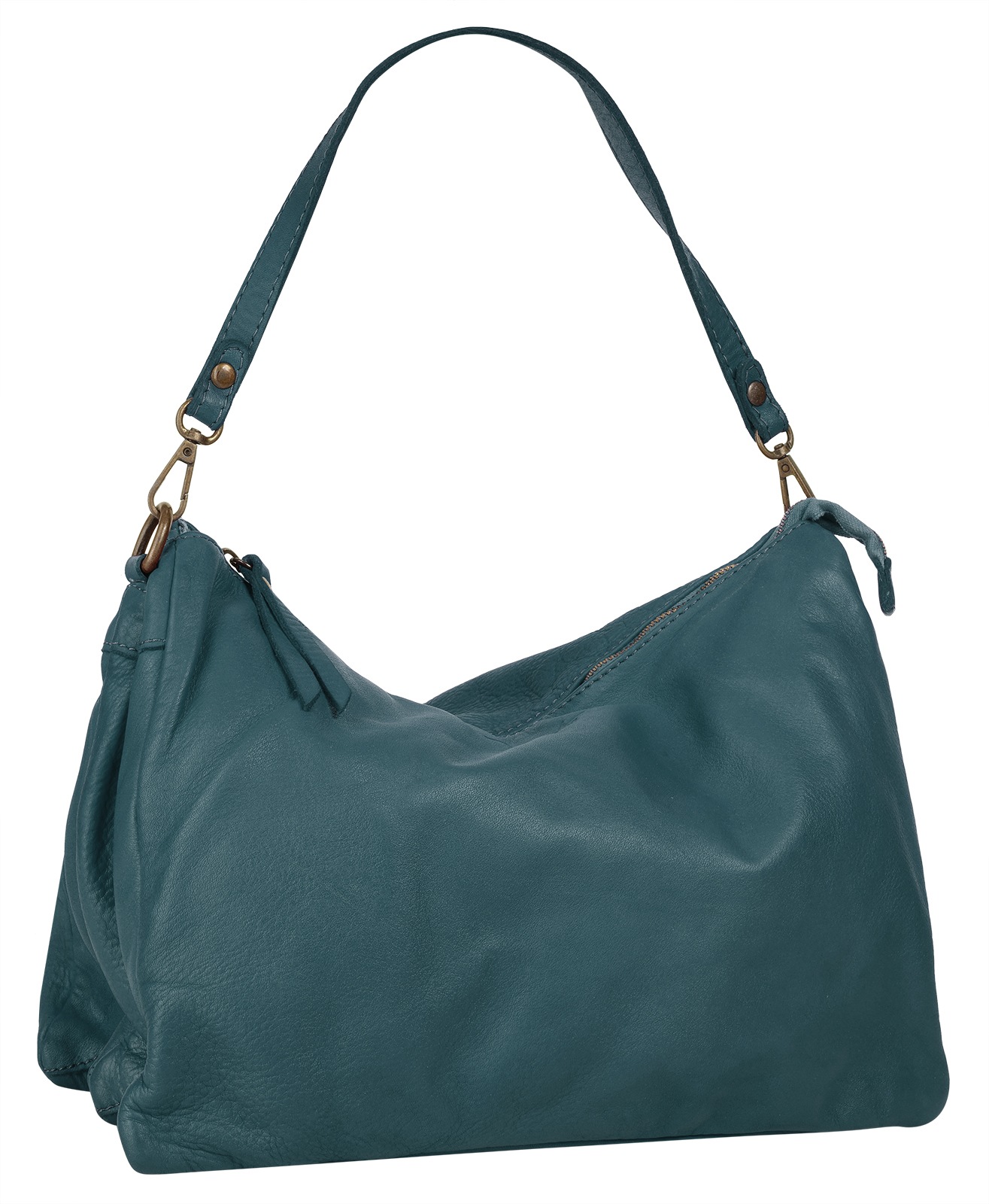 Samantha Look Umhängetasche echt Leder, Made in Italy