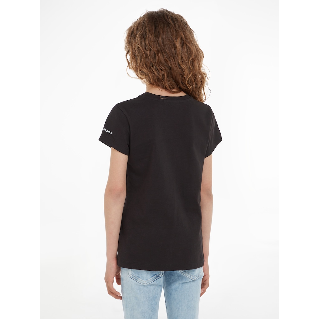 Calvin Klein Jeans T-Shirt »METALLIC MONOGRAM SLIM T-SHIRT«